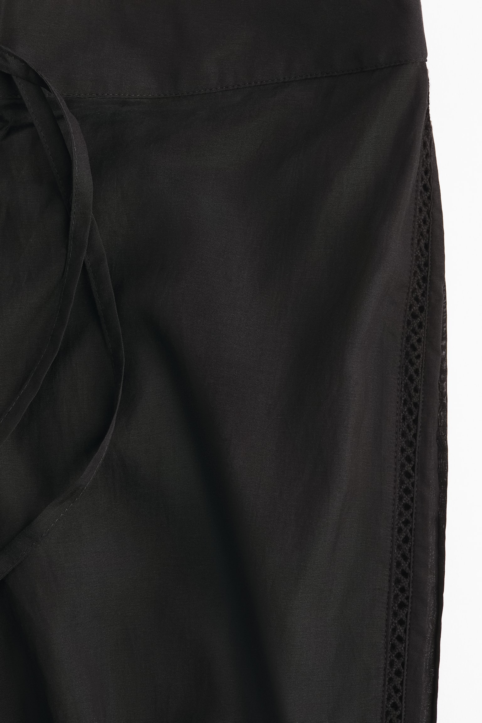 Pantalón de pijama con encaje - Negro - 2