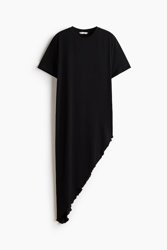 Женские футболки H&M Long Asymmetric T-Shirt