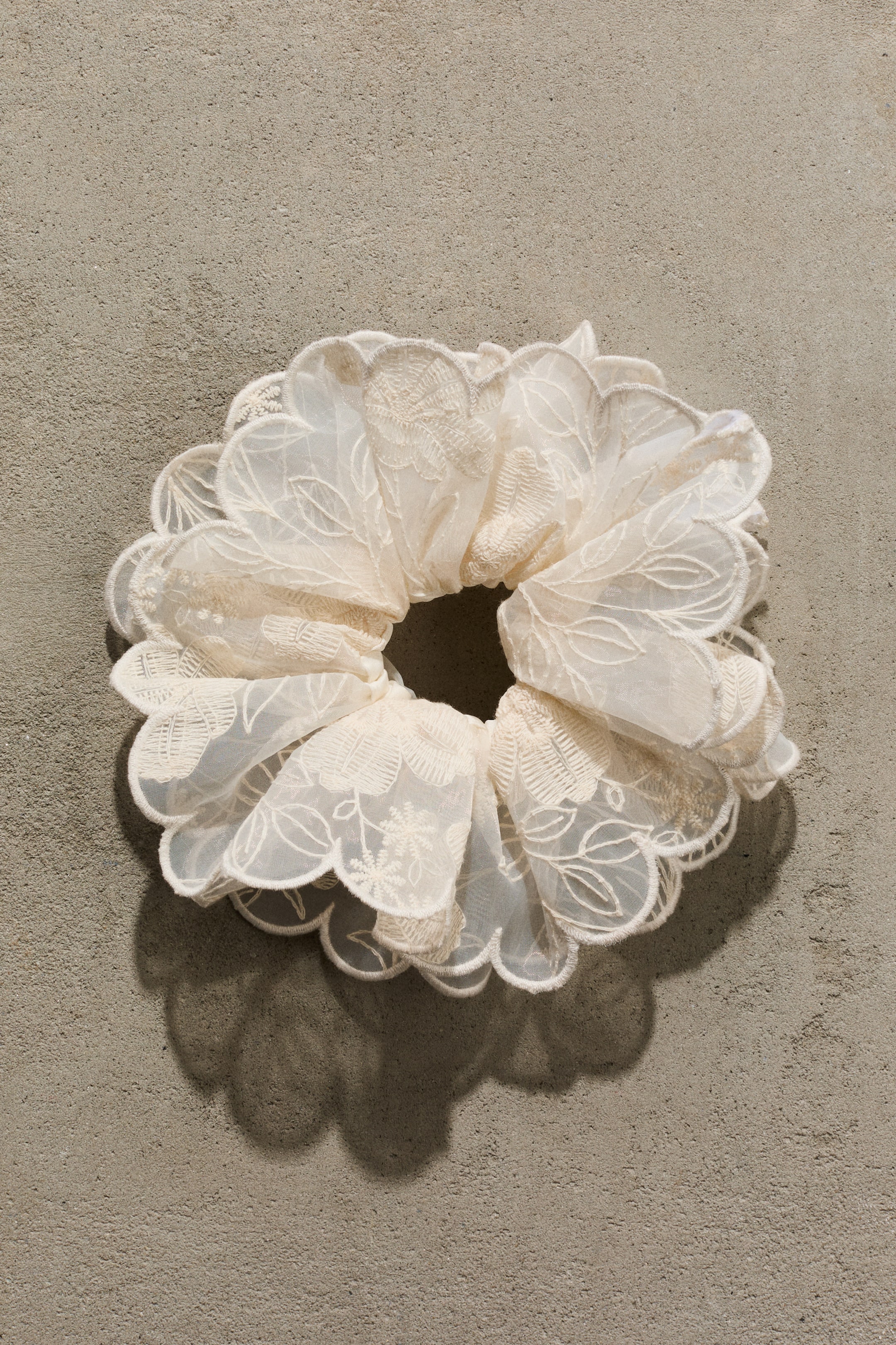 Embroidered Scrunchie