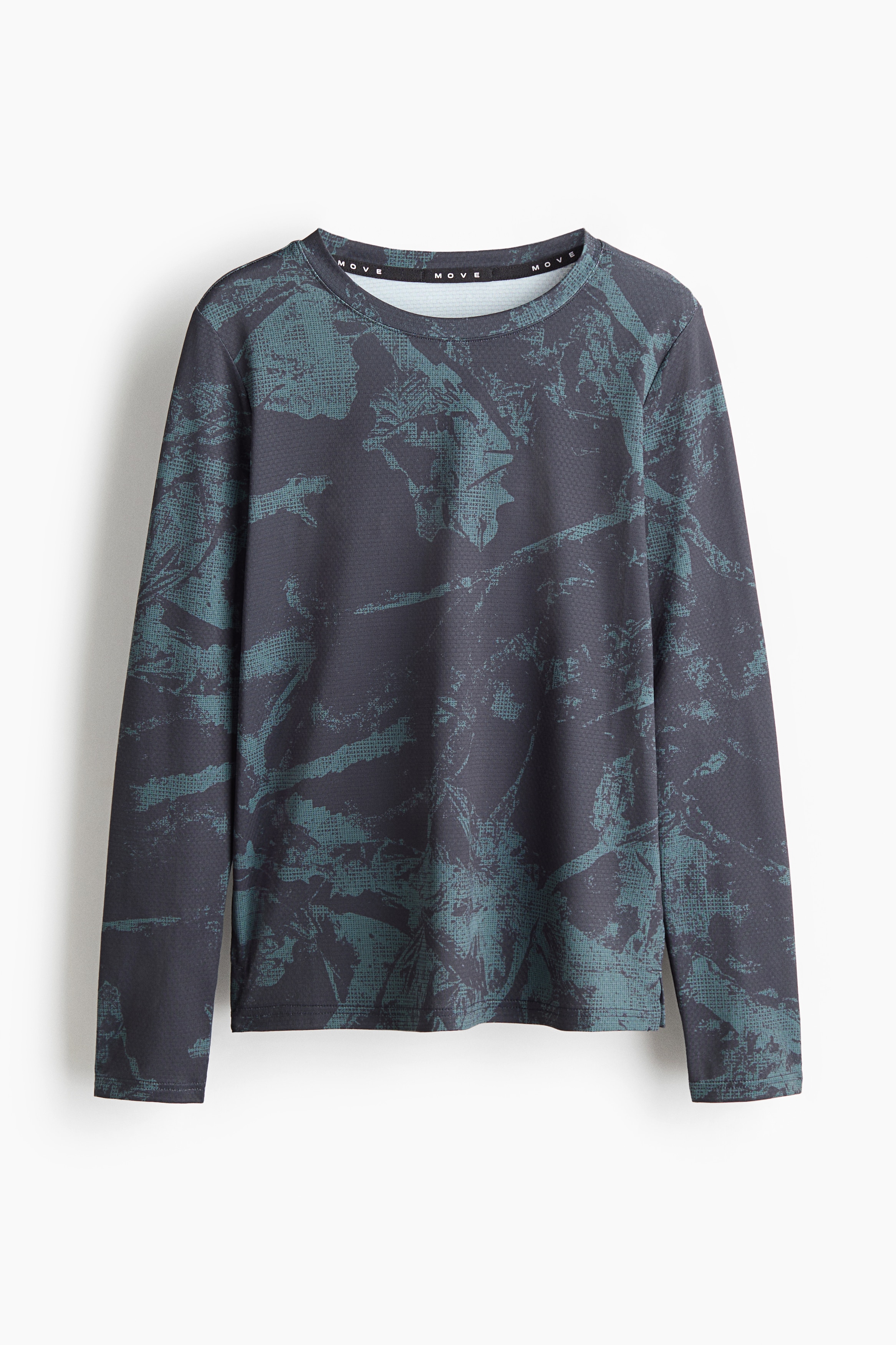 Sportshirt met DryMove™ - Teal/dessin/Grijs/kleurverloop