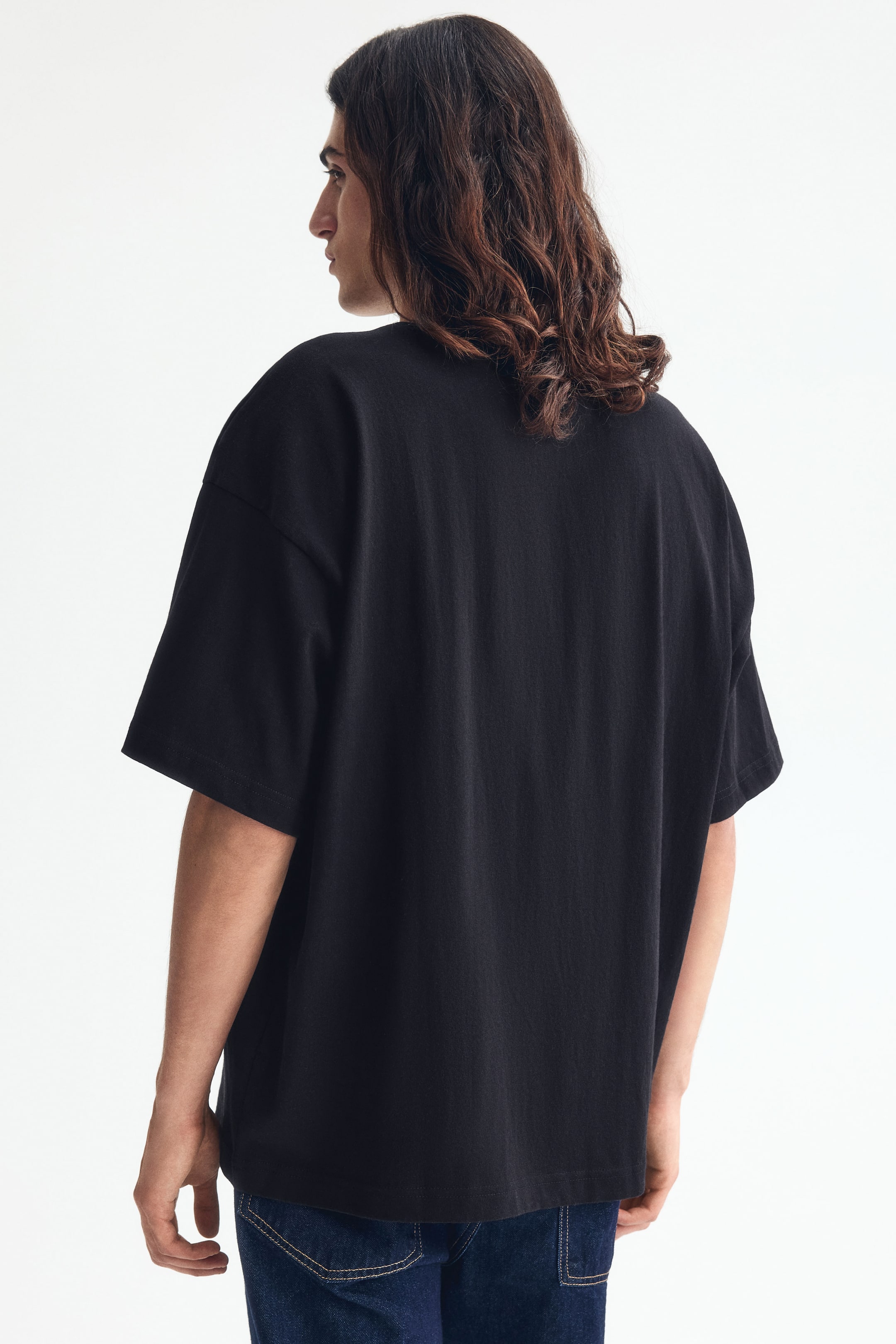 Мужские футболки H&M Oversized Cotton T-Shirt — фото 4