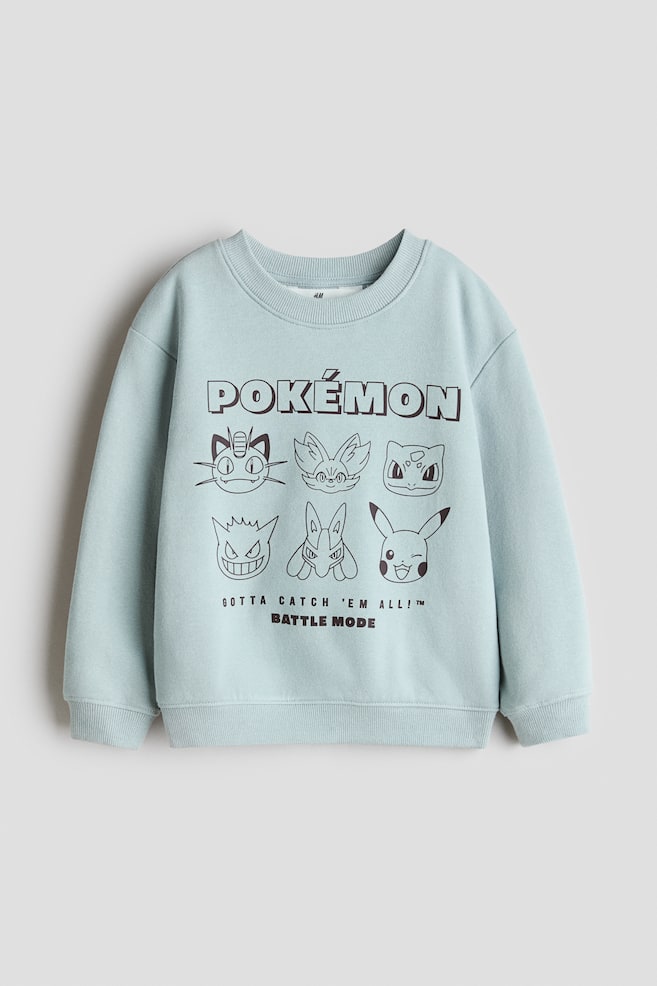 Sudadera estampada con interior cepillado - Turquesa empolvado/Pokémon/Rojo/Spiderman/Topo claro/Mickey Mouse/Verde oscuro/Minecraft/Azul/Sonic el erizo/Gris oscuro/Spiderman - 1