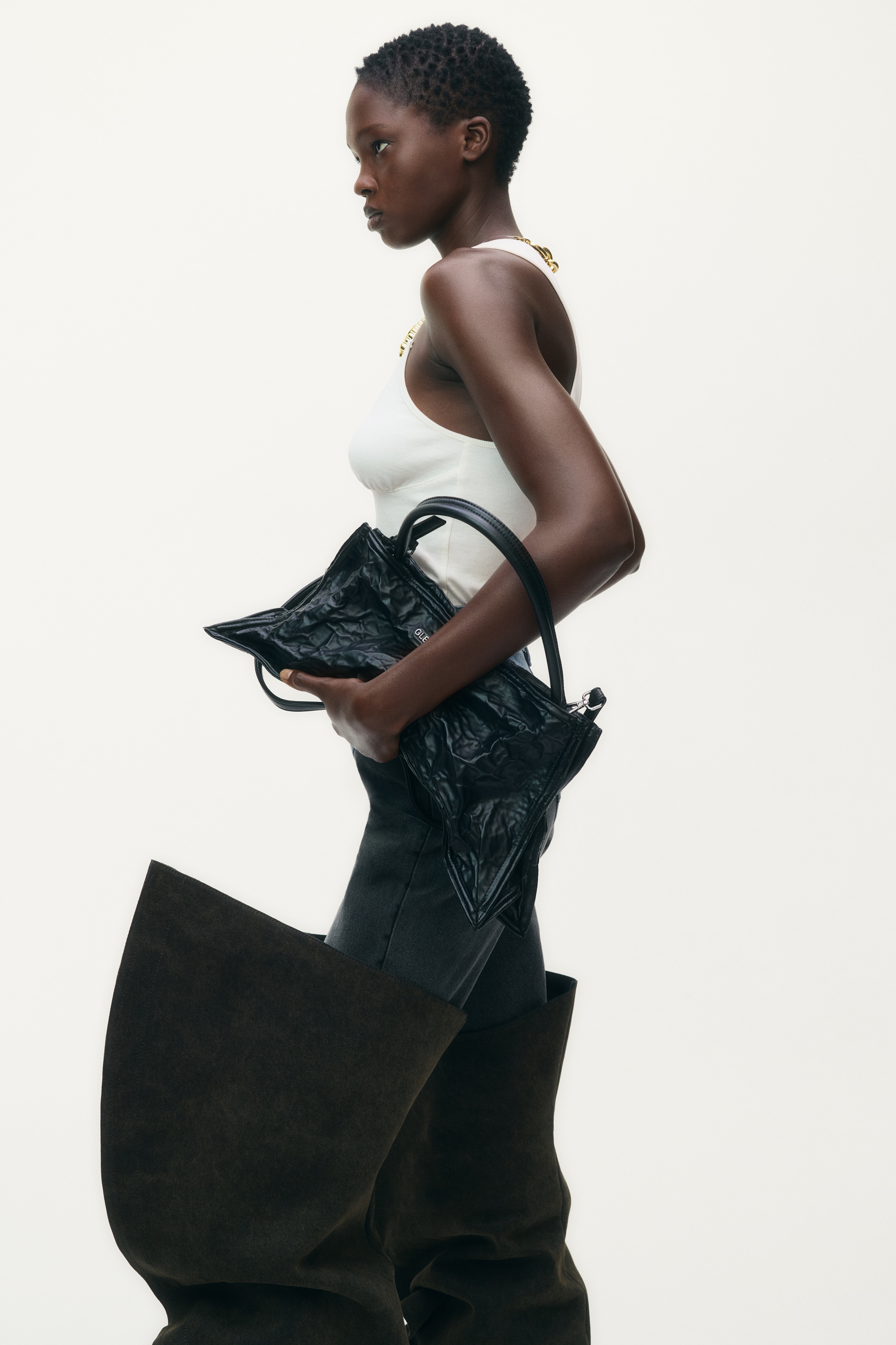 リブタンクトップ - ブラック - レディース | H&M JP