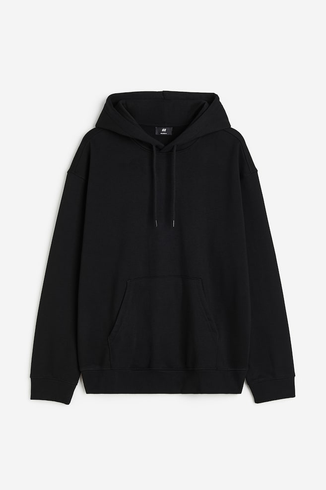 Relaxed Fit Hoodie - Black/White/Light grey marl/Light greige/dc/dc/dc/dc/dc/dc/dc/dc/dc/dc/dc/dc/dc - 2