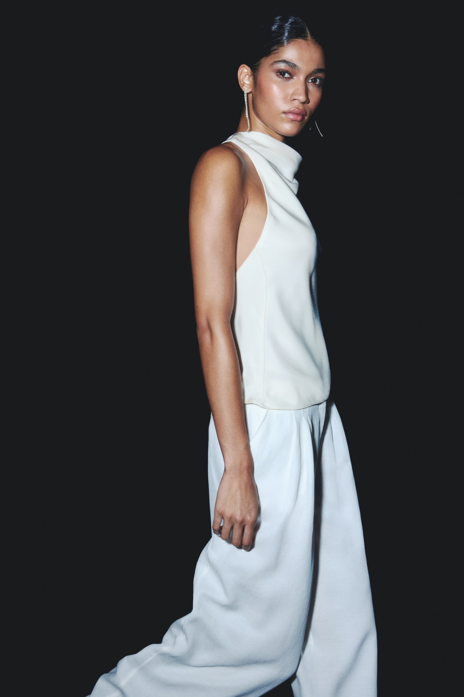 Chain Detail Top - White - 5