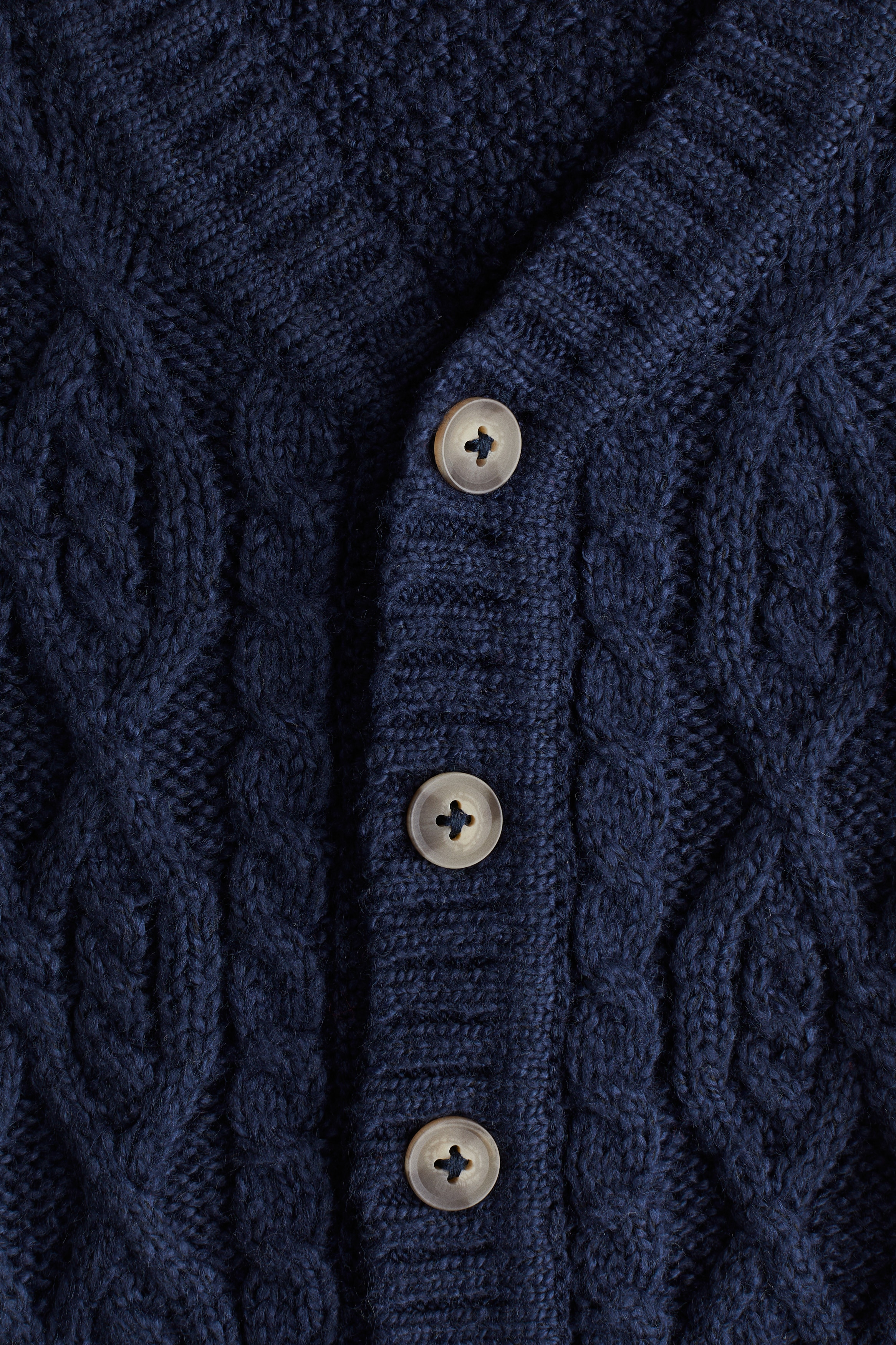 A BATHING APE ケーブルニットカーディガン M ネイビー A BATHING APE ケーブルニットカーディガン M ネイビー