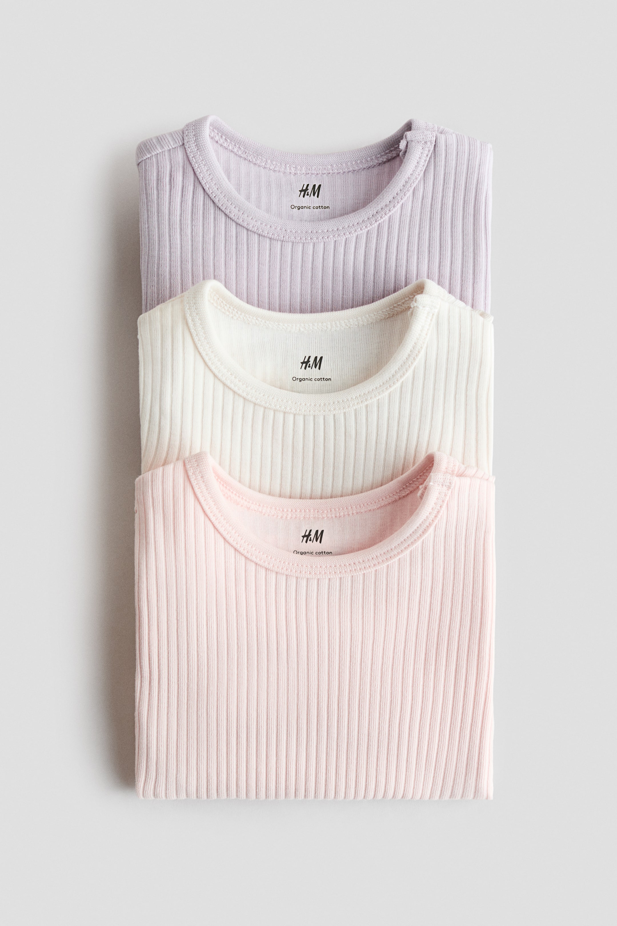 3-pack Ribbed Cotton Bodysuits