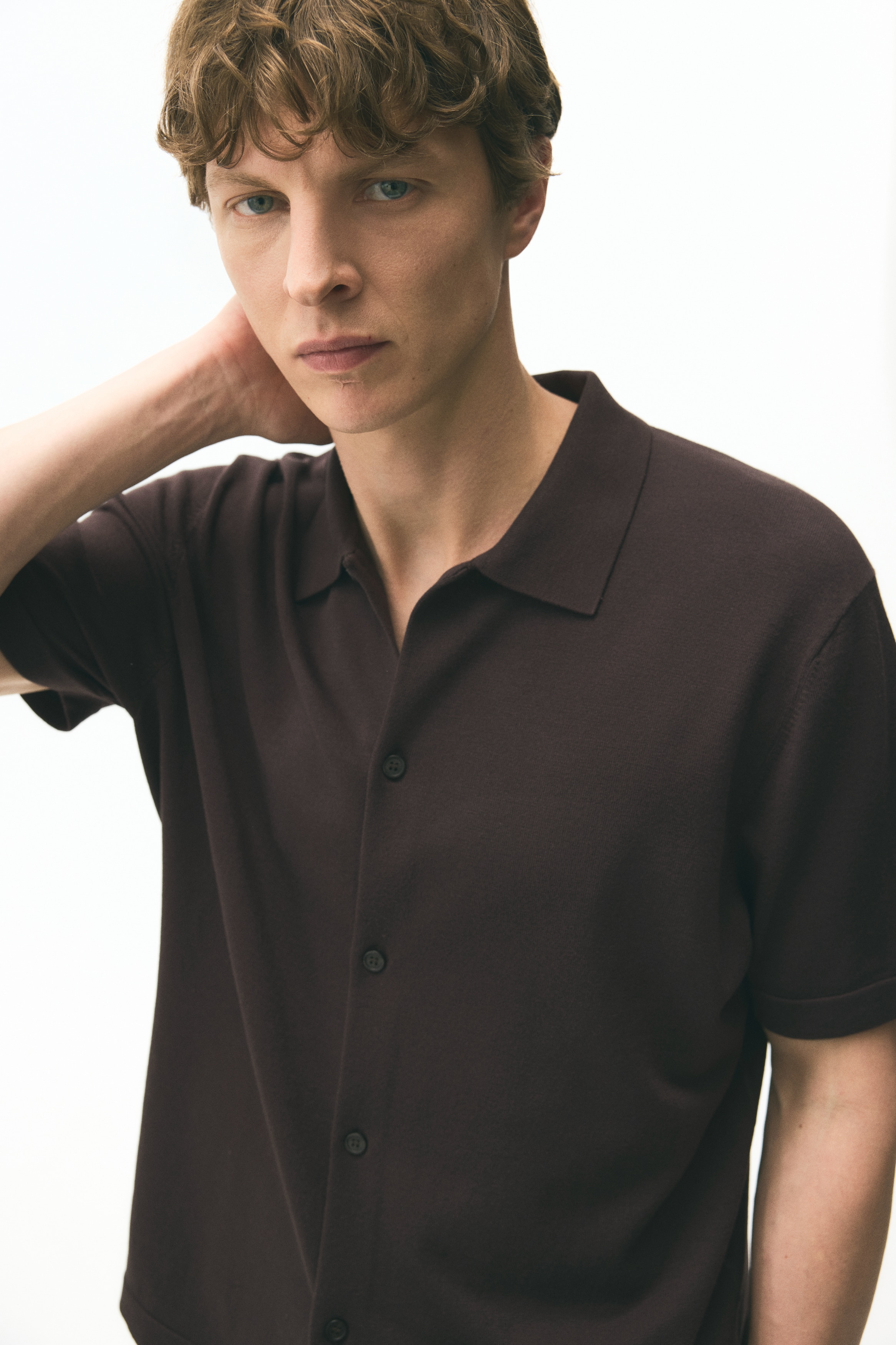 Regular Fit Knitted short-sleeved shirt