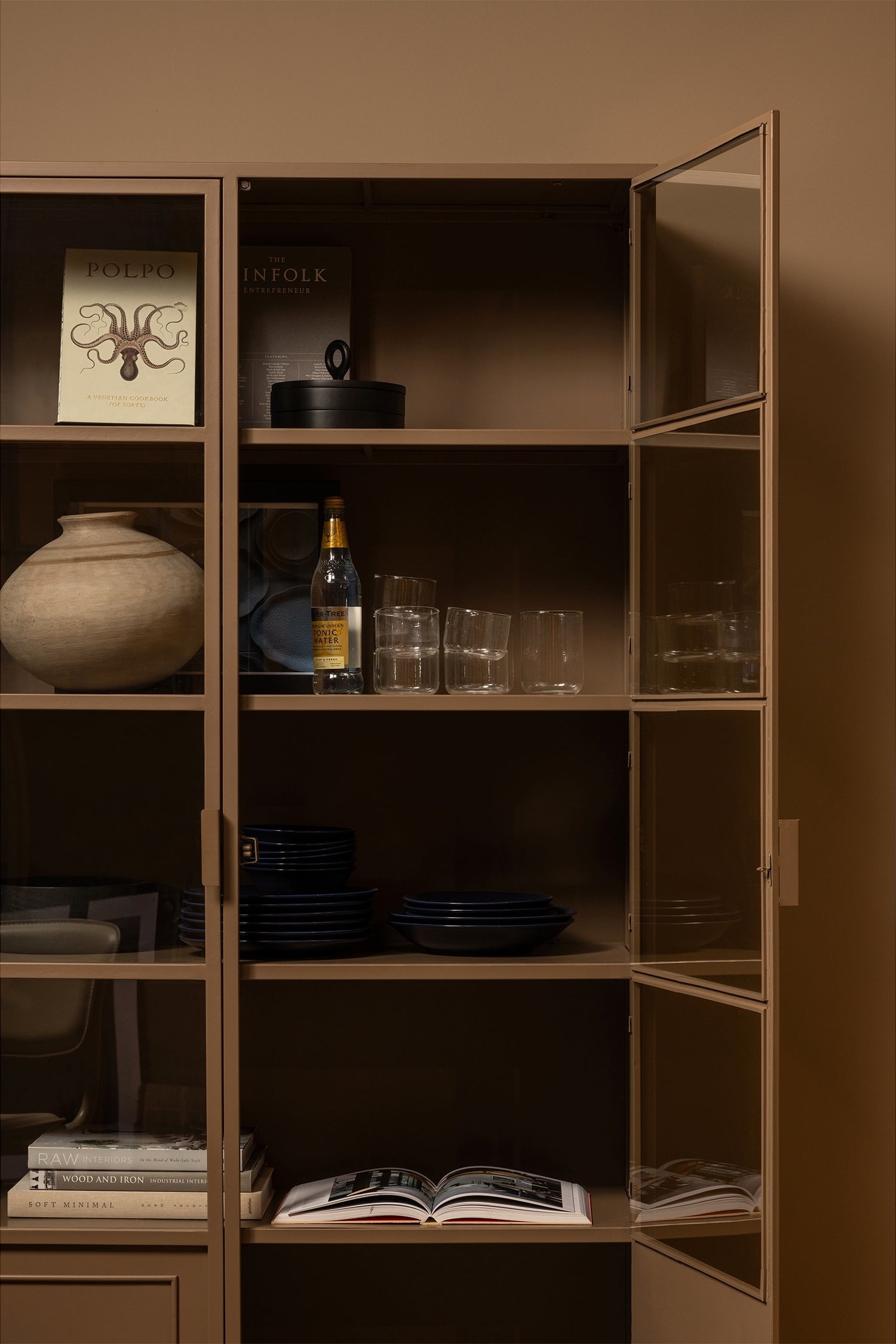 Ronja Cabinet - Brown/Pink