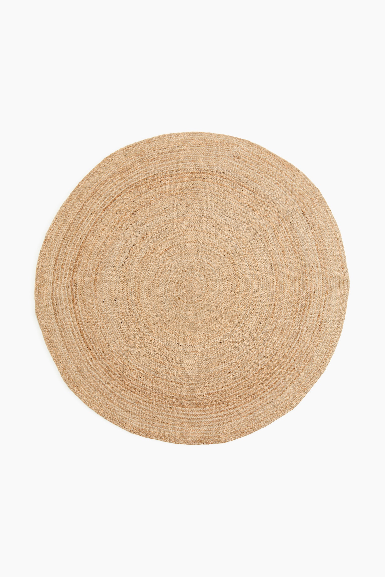 Round jute rug - Beige - 2