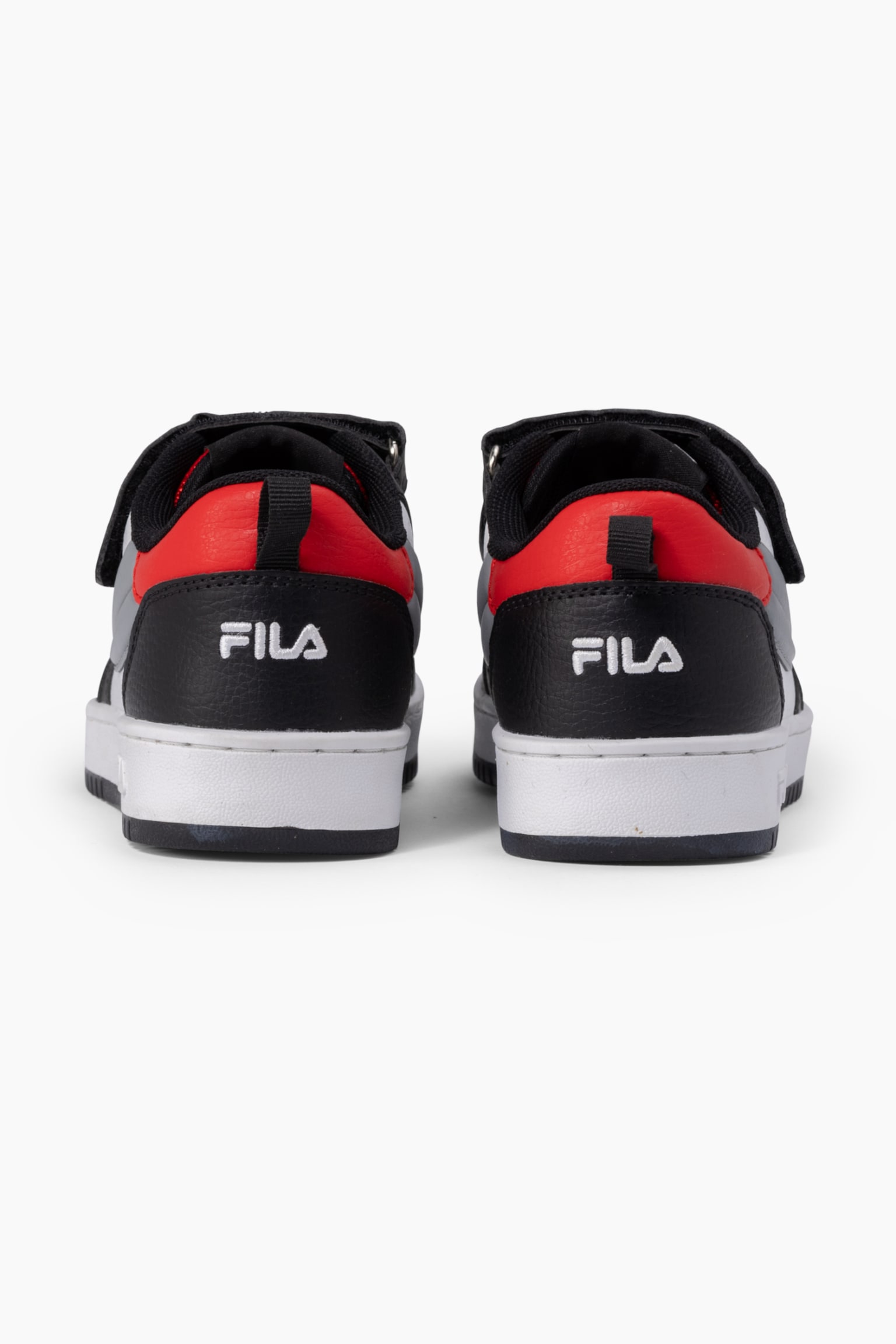 Fila Rega Nf Velcro Kids Basketball  Low - White-black-fila Red/White-black/White-moonlite Mauve - 5