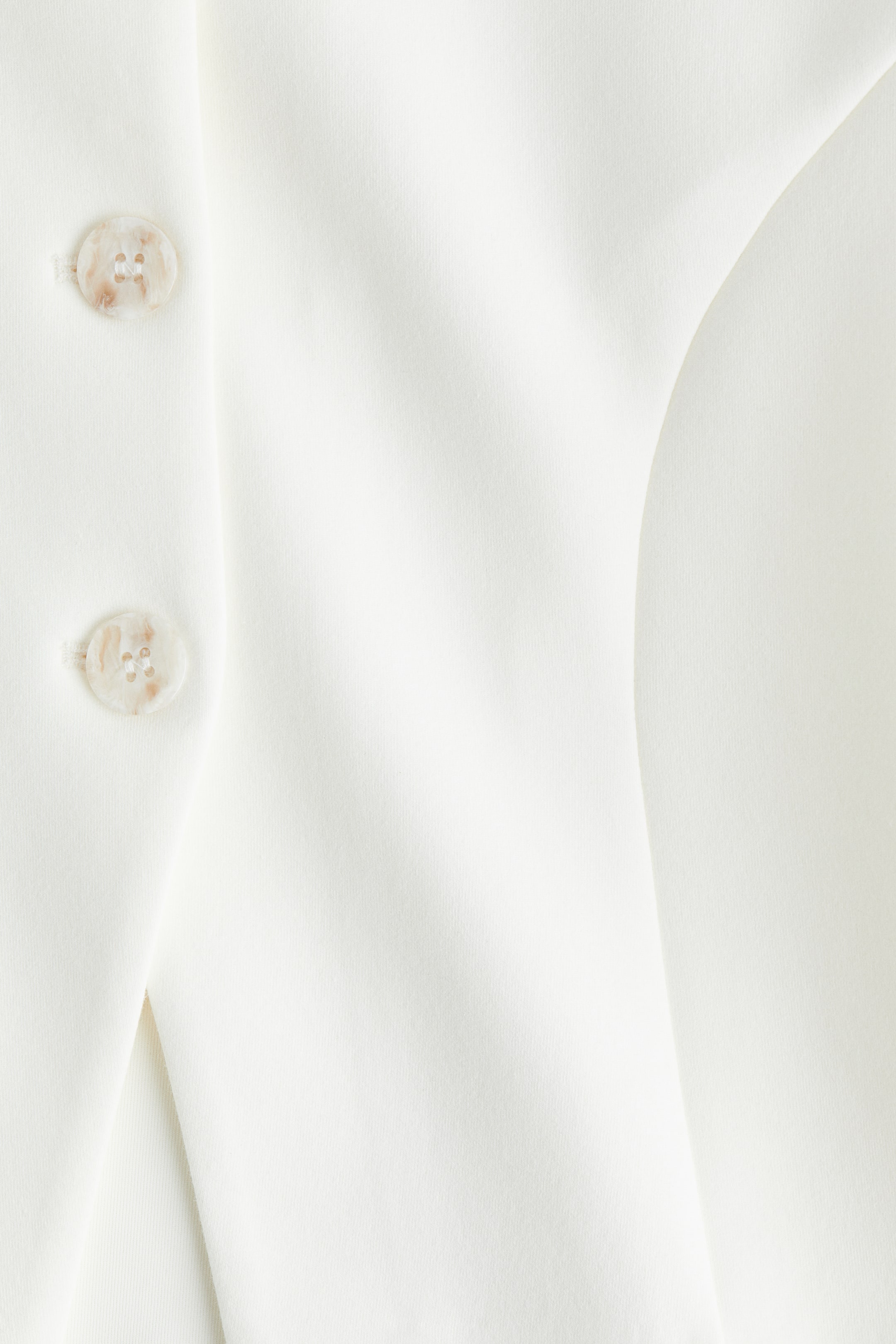 Ampliar la imagen: Blazer sin cuello en tela scuba - Blanco - Ladies | H&M MX 7