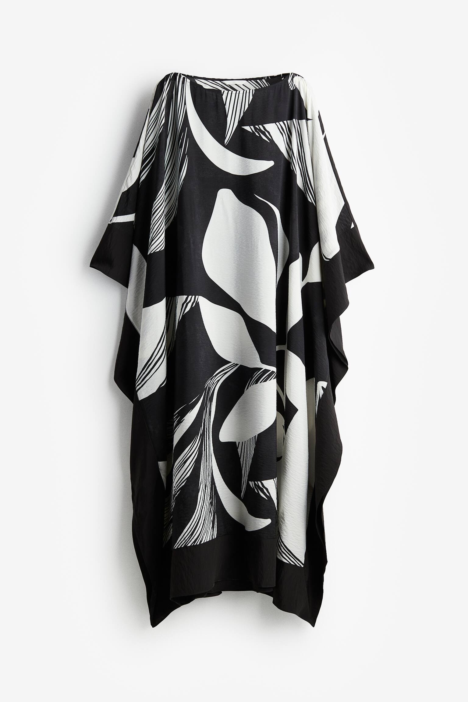 Kaftan dress - Black/Patterned - 1