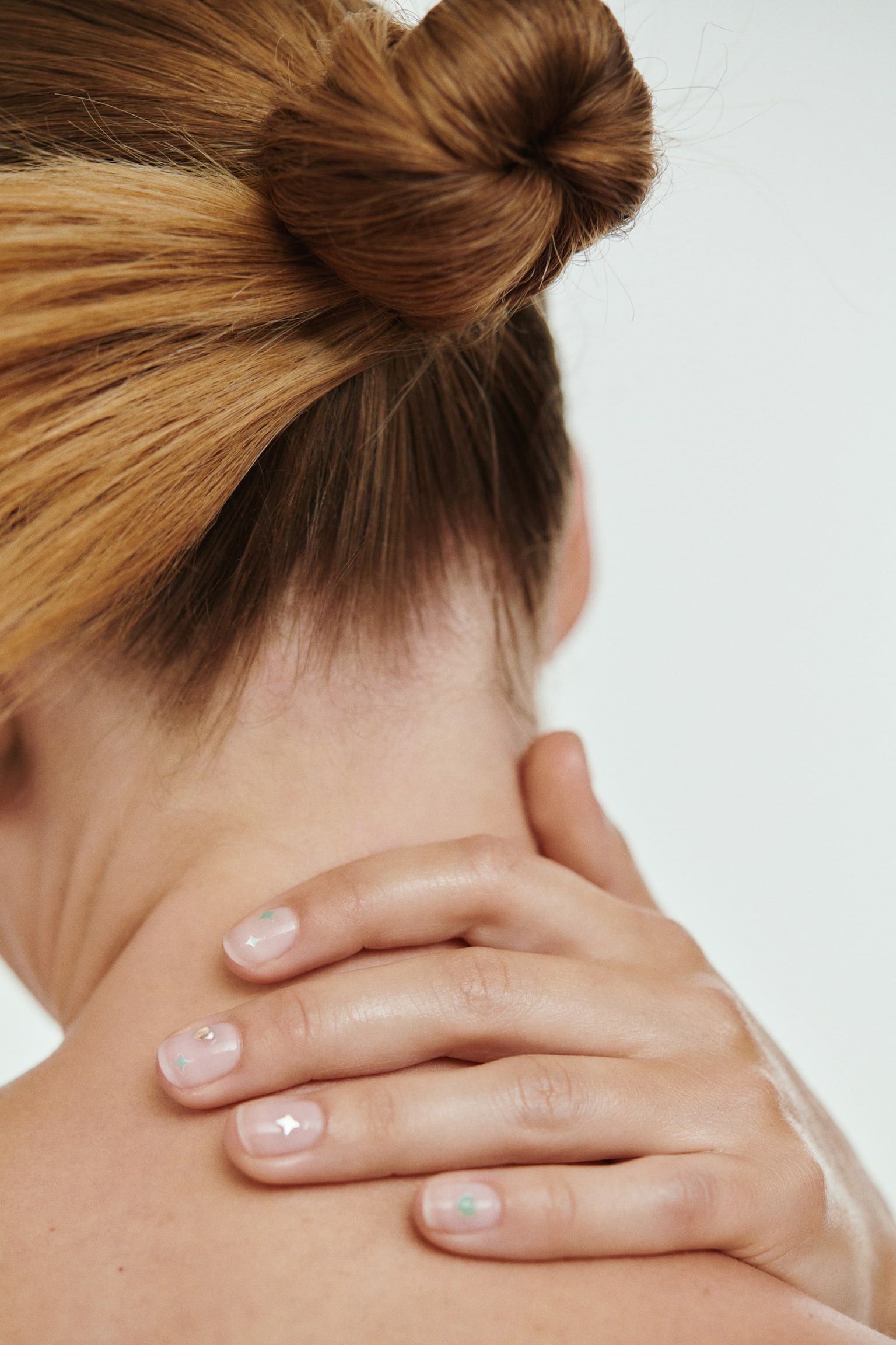 3D körömmatricák - Rózsaszín/zöld/ezüstszínű - 5