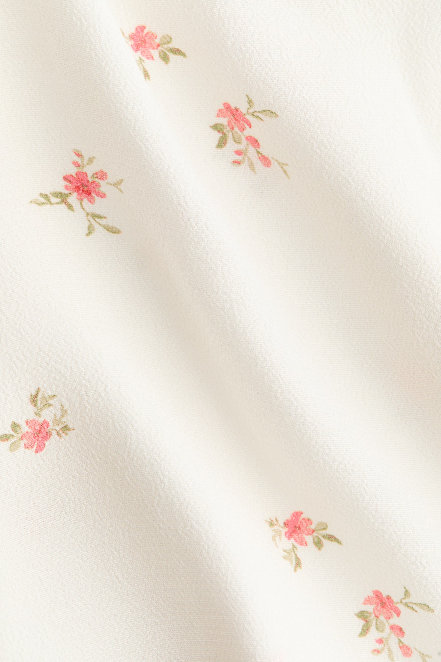 Sleeveless viscose top - White/Floral - 5