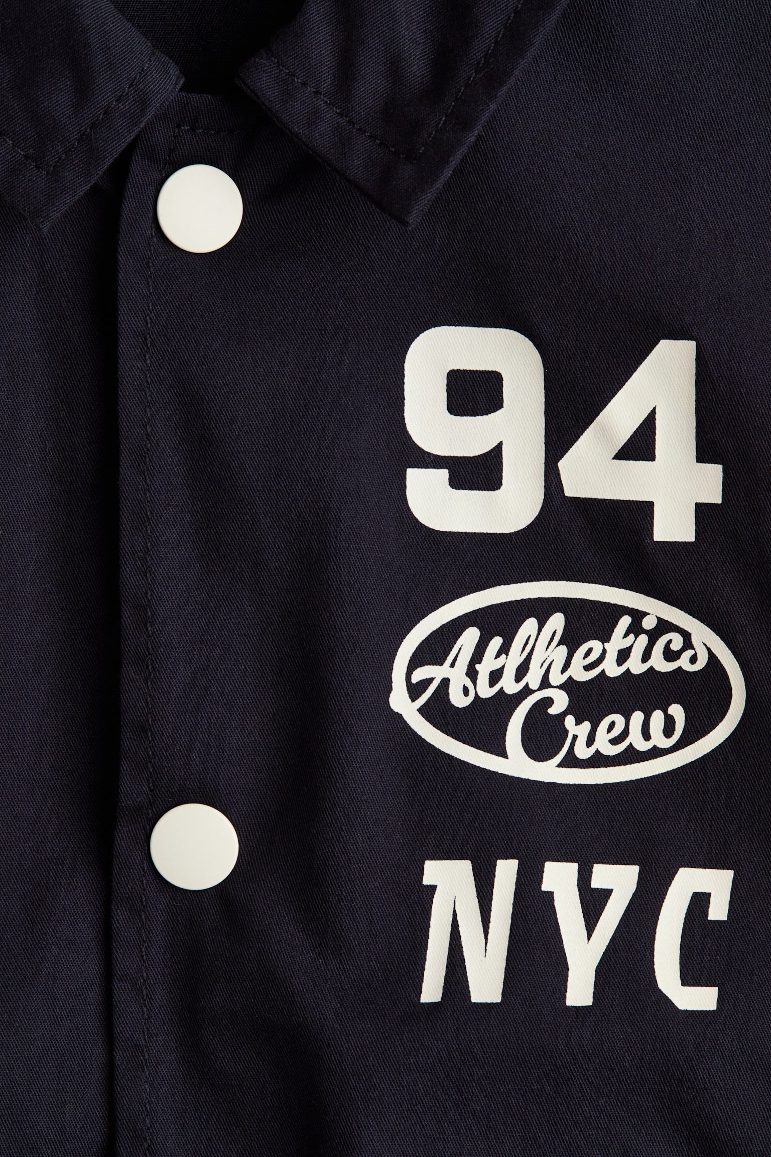 Twill Baseball Jacket - Navy blue/NYC - 2