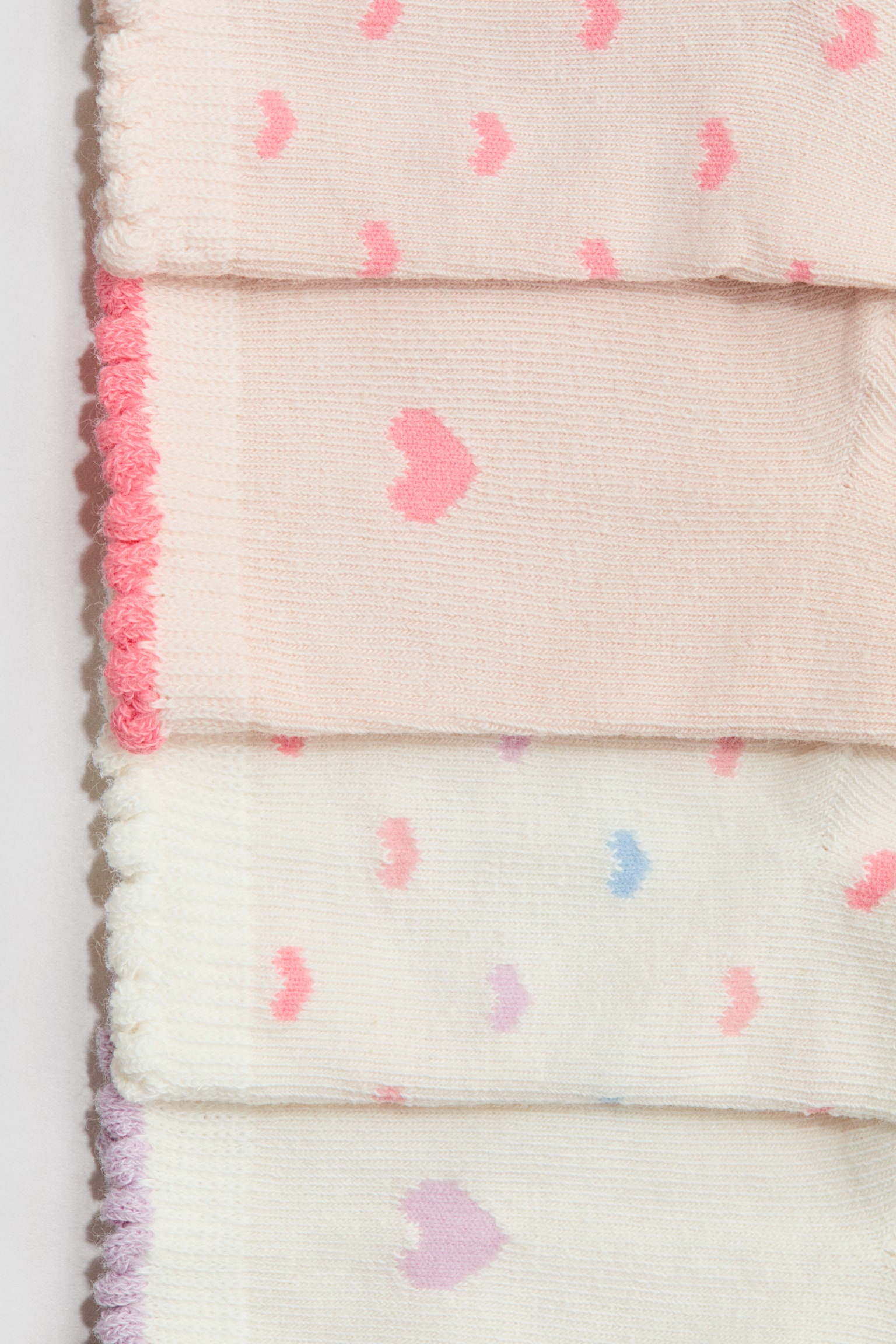 7-pack socks - Light pink/Hearts/Light blue/Dinosaurs/Dark grey/Leopard print/Beige/Pink spotted - 3