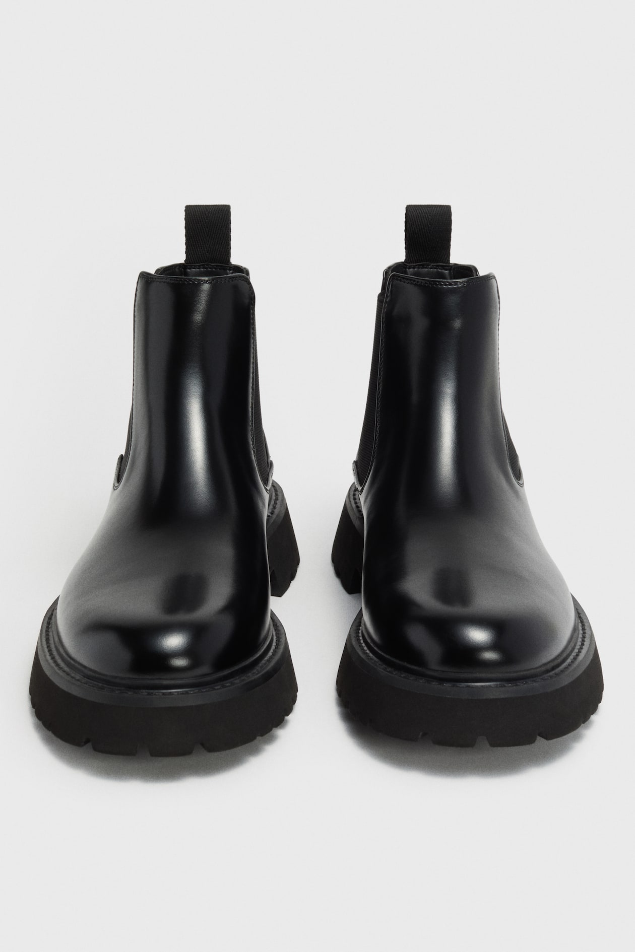 Men’s H and M Black Chelsea Boots size 43 EUC Men main image 3