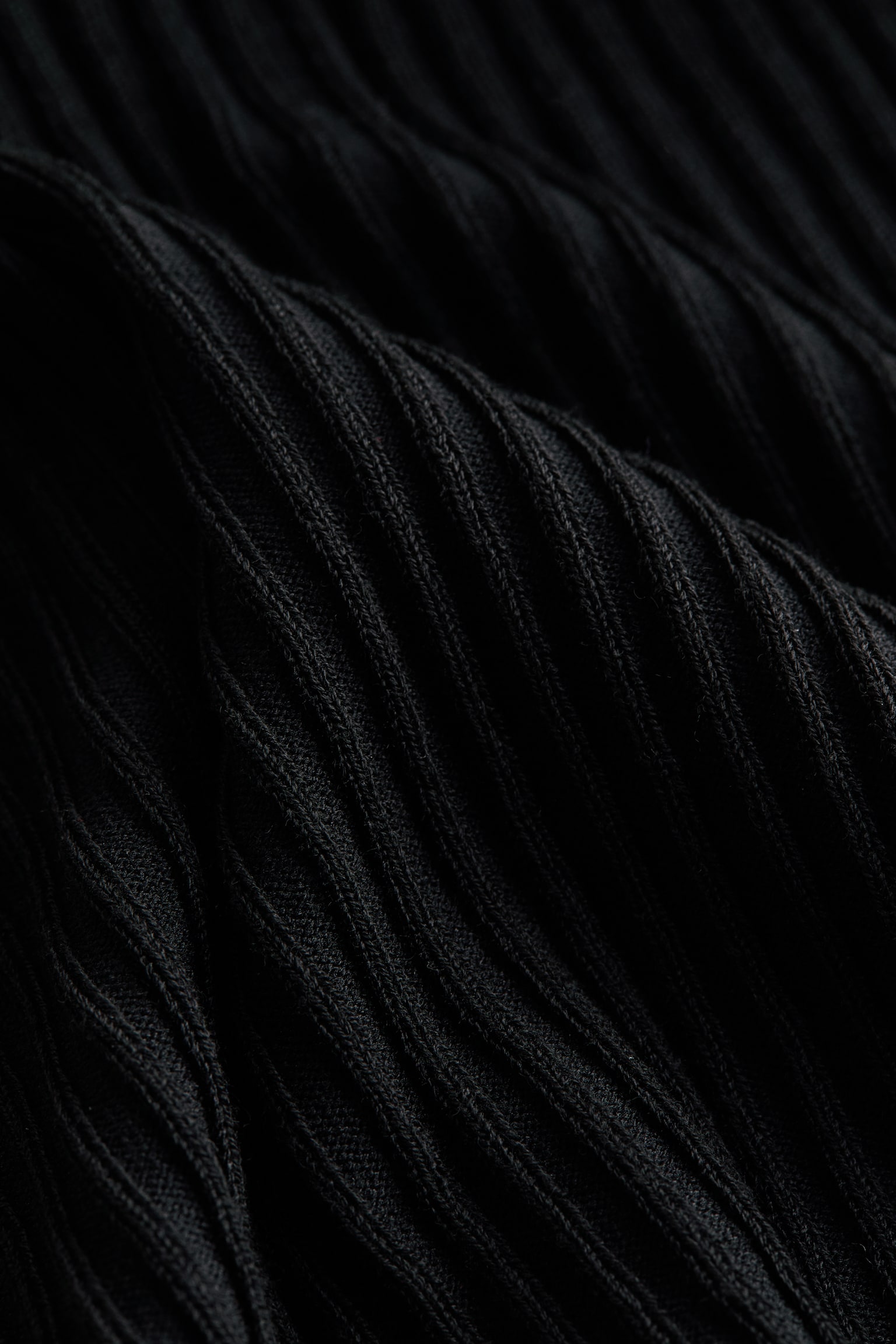 Женское платье H&M Rib-Knit Mock Turtleneck, цвет: Чёрный — фото 3