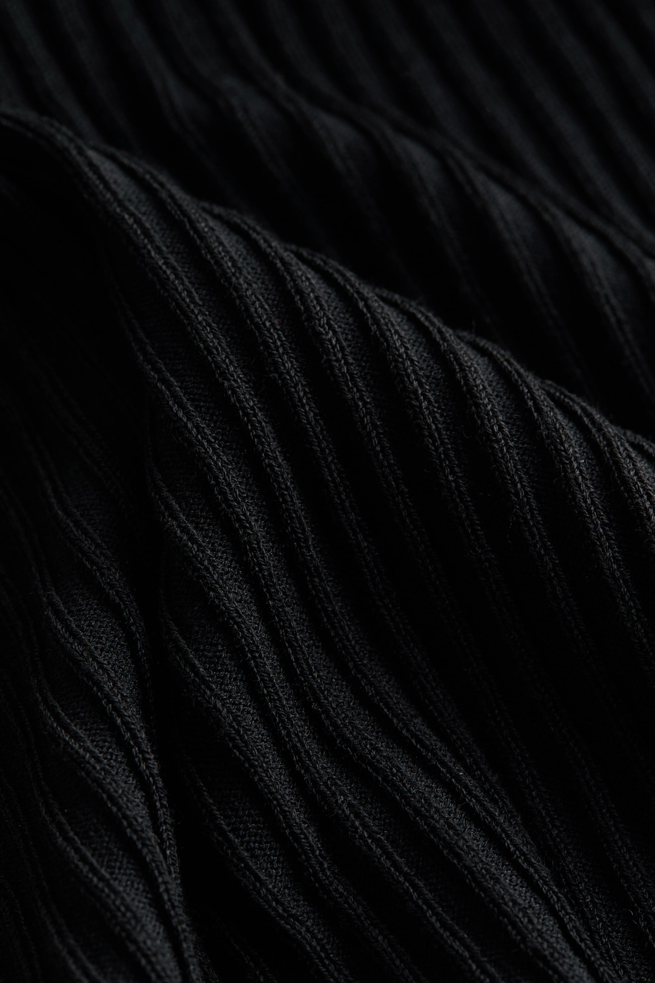 Rib-Knit Mock Turtleneck Dress
