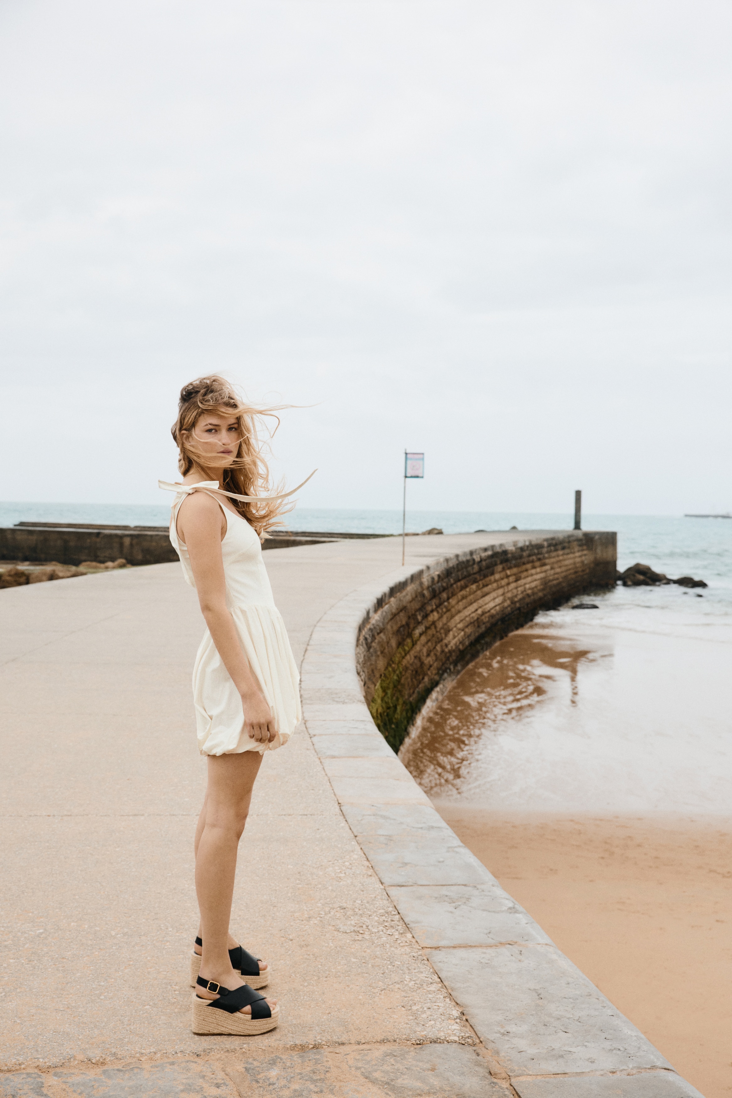 Bubble-hem dress