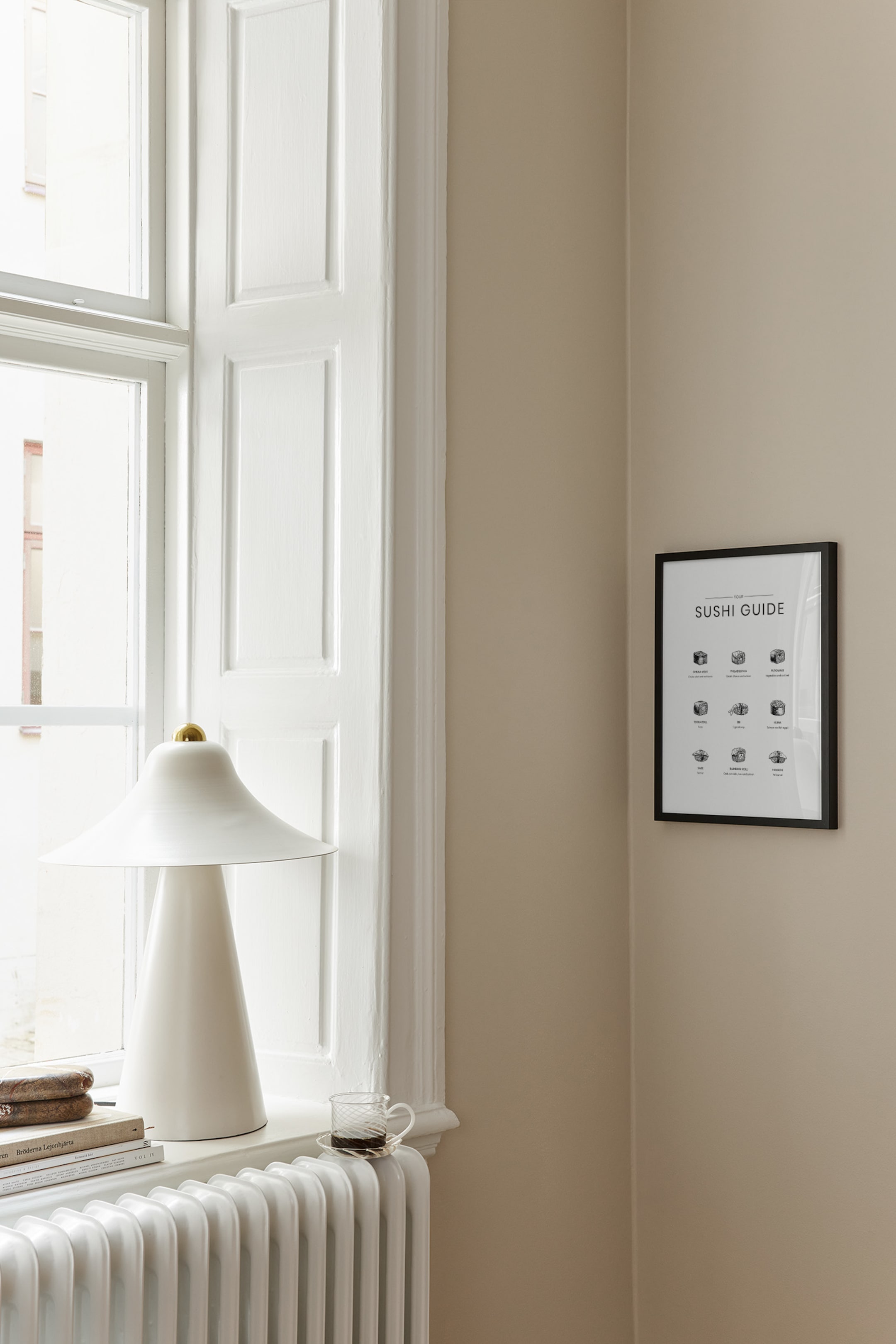 Näytä suurempi kuva: Sushi Guide Juliste - Musta/valkoinen - Postery - Home All | H&M FI 1