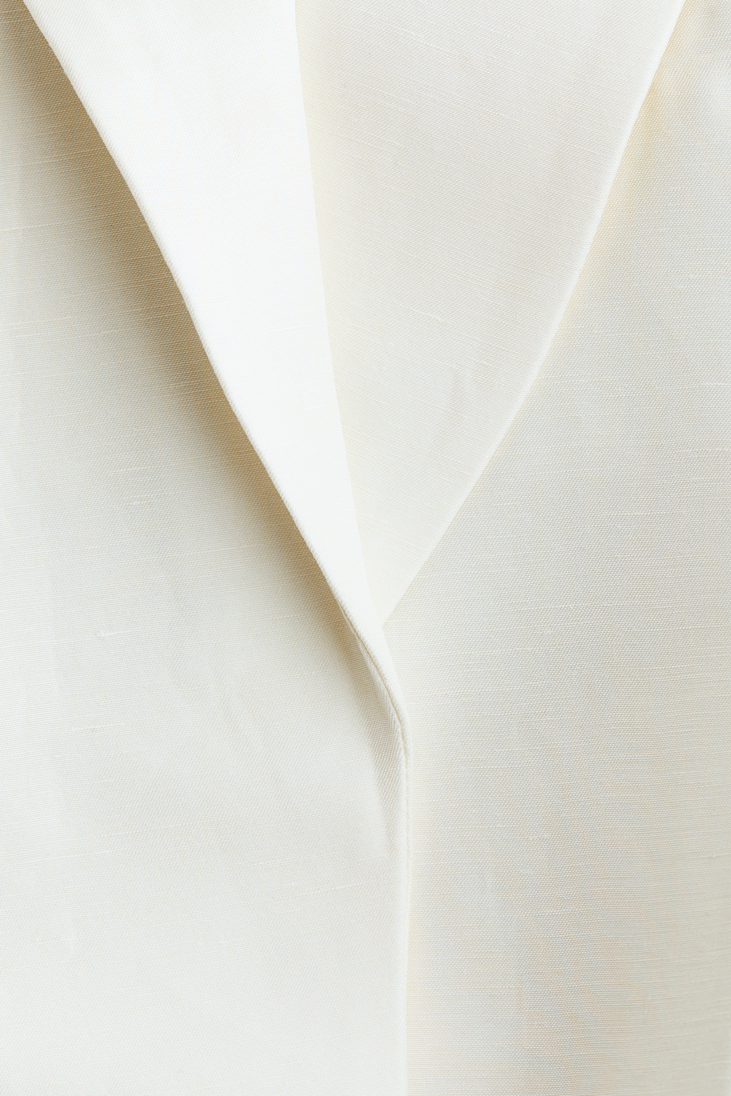 Linen-blend blazer