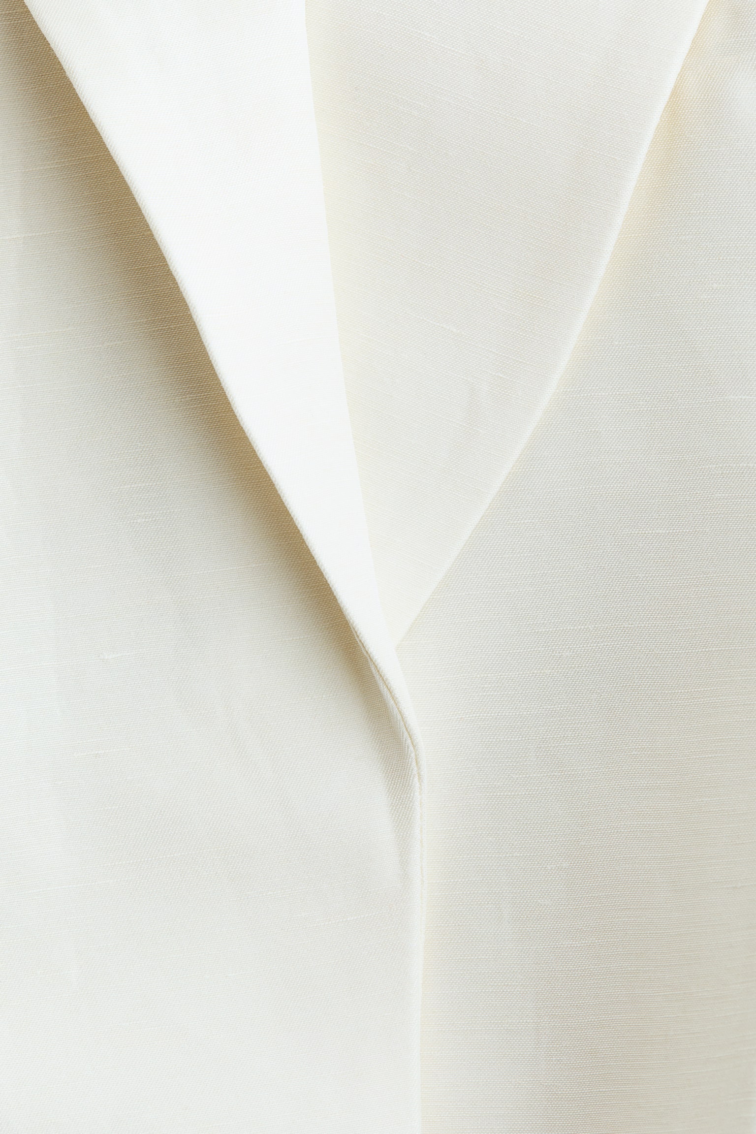 Linen-blend blazer - White - 7
