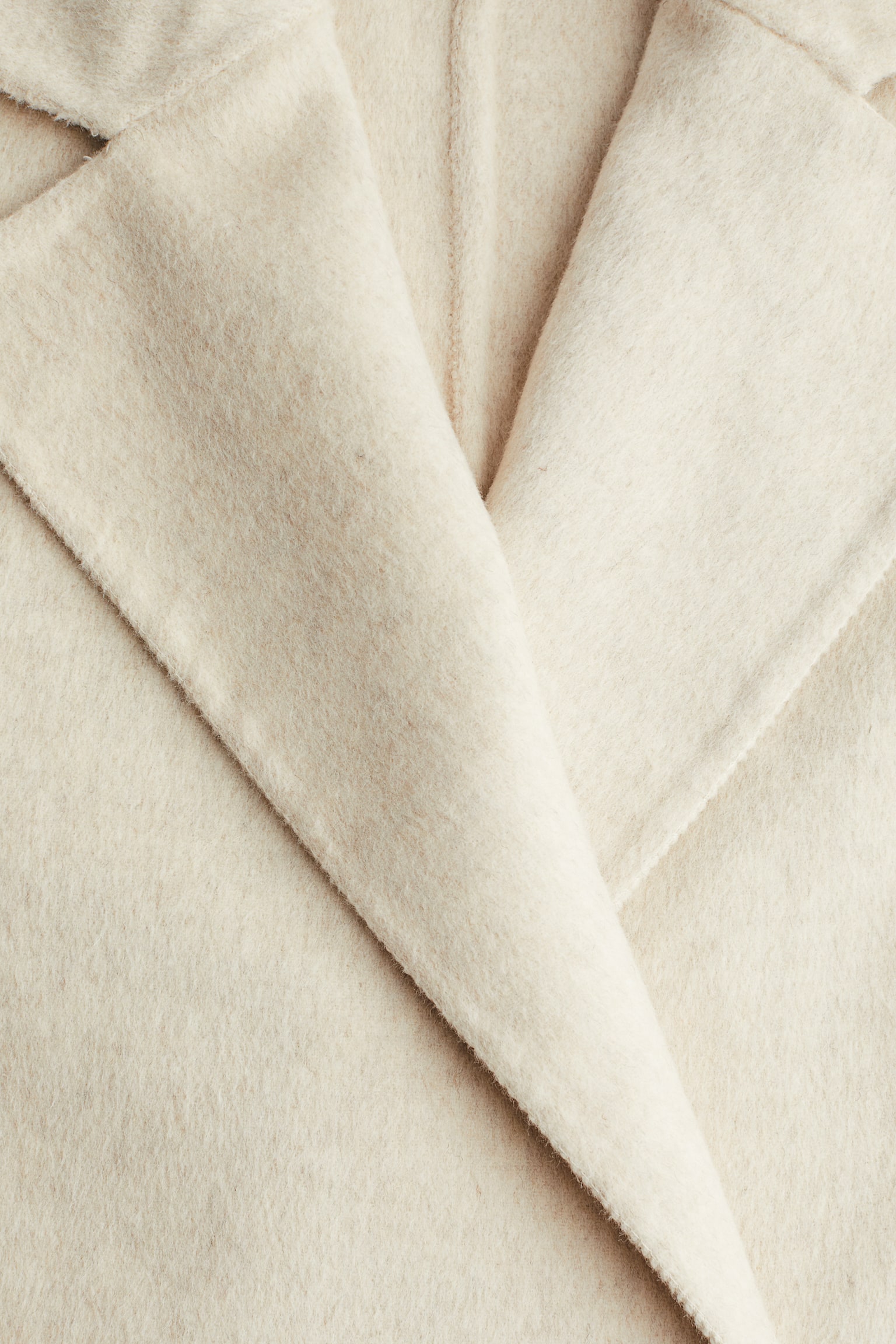 Wool-blend coat - Light beige/Dark grey - 5