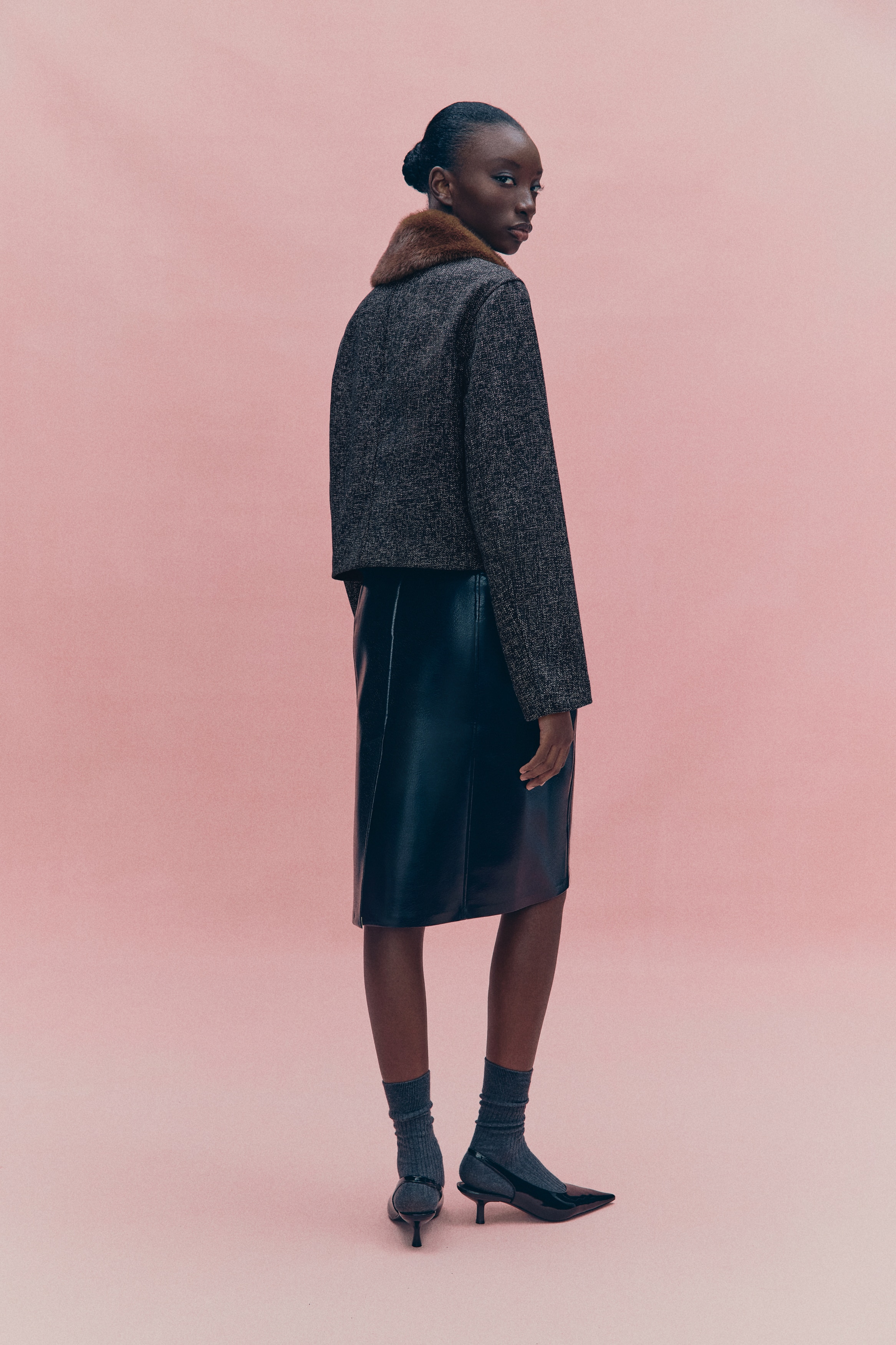 H&M Cropped Bouclé-weave Jacket | MainPlace Mall