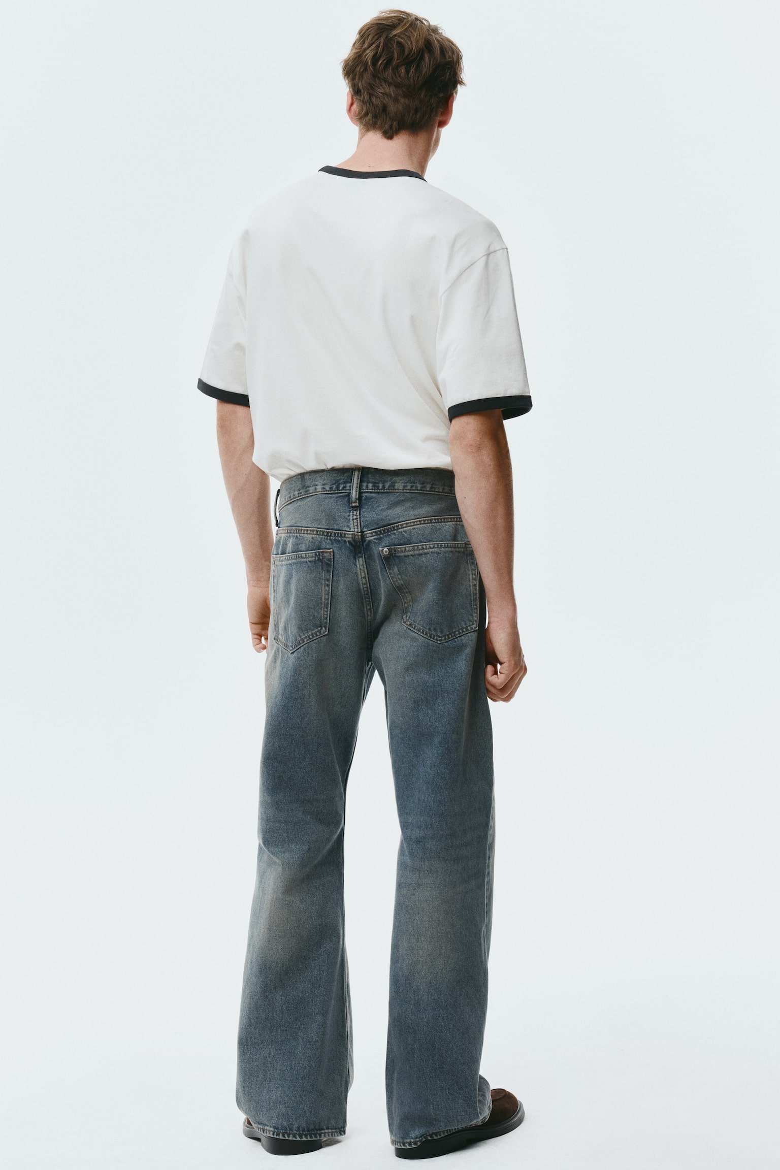 Relaxed Bootcut Jeans - Блакитний денім/Світло-блакитний денім/Сірий денім/Випраний чорний/Коричневий денім/Блакитний денім/Блакитний денім - 3