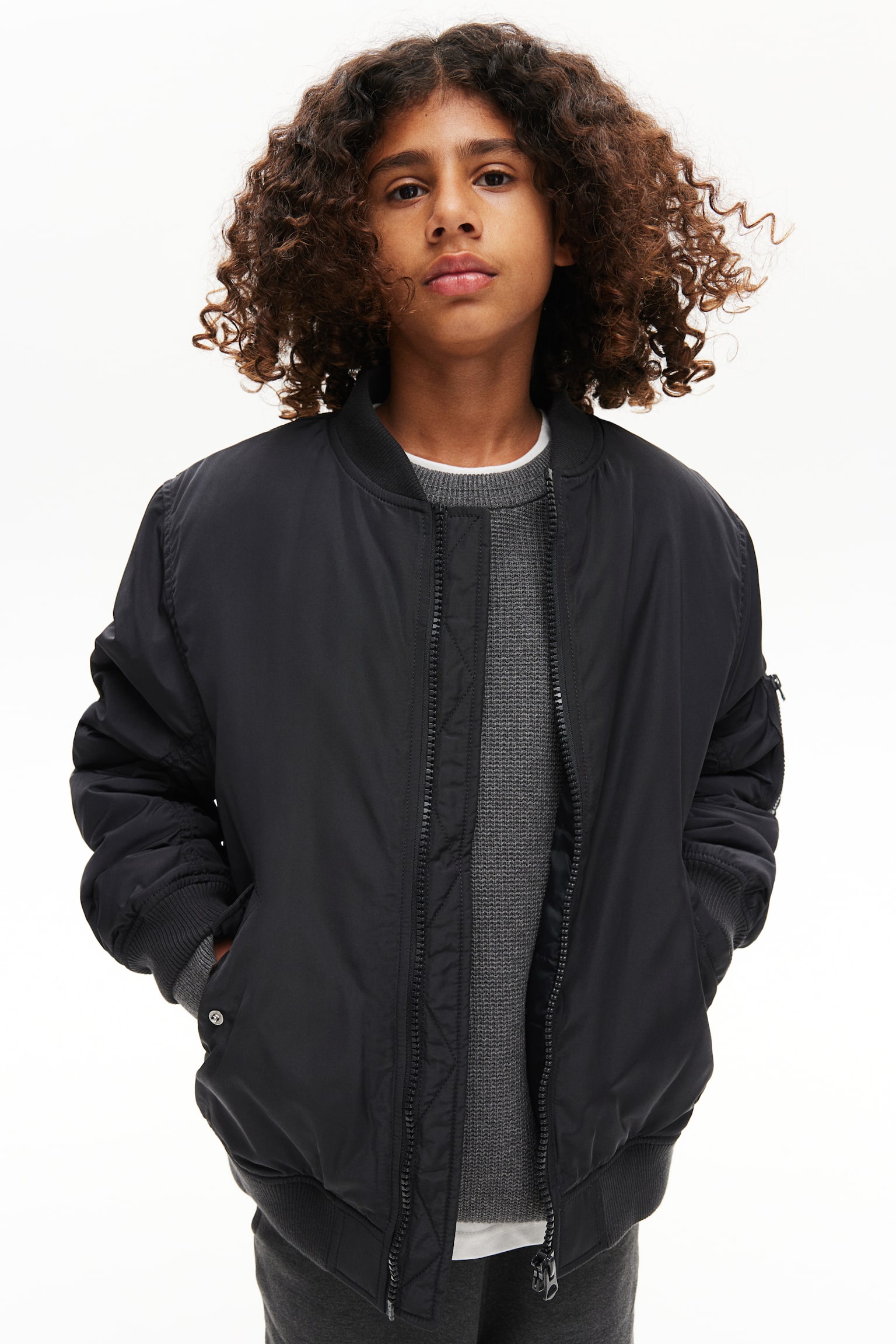 Bomber jacket - Dark grey - 2