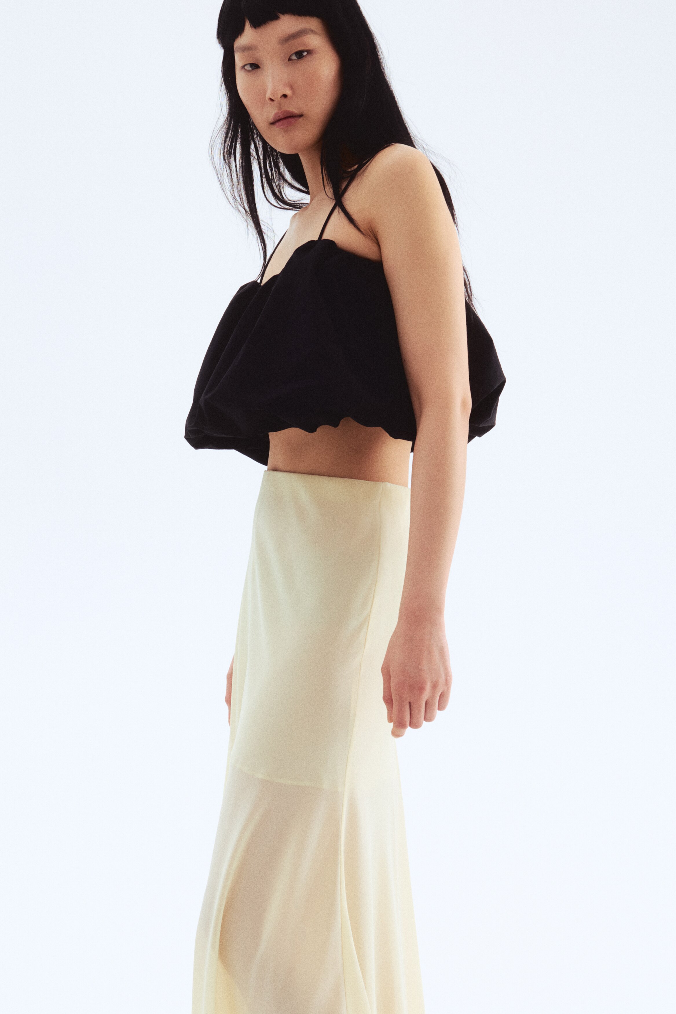 Chiffon maxi skirt