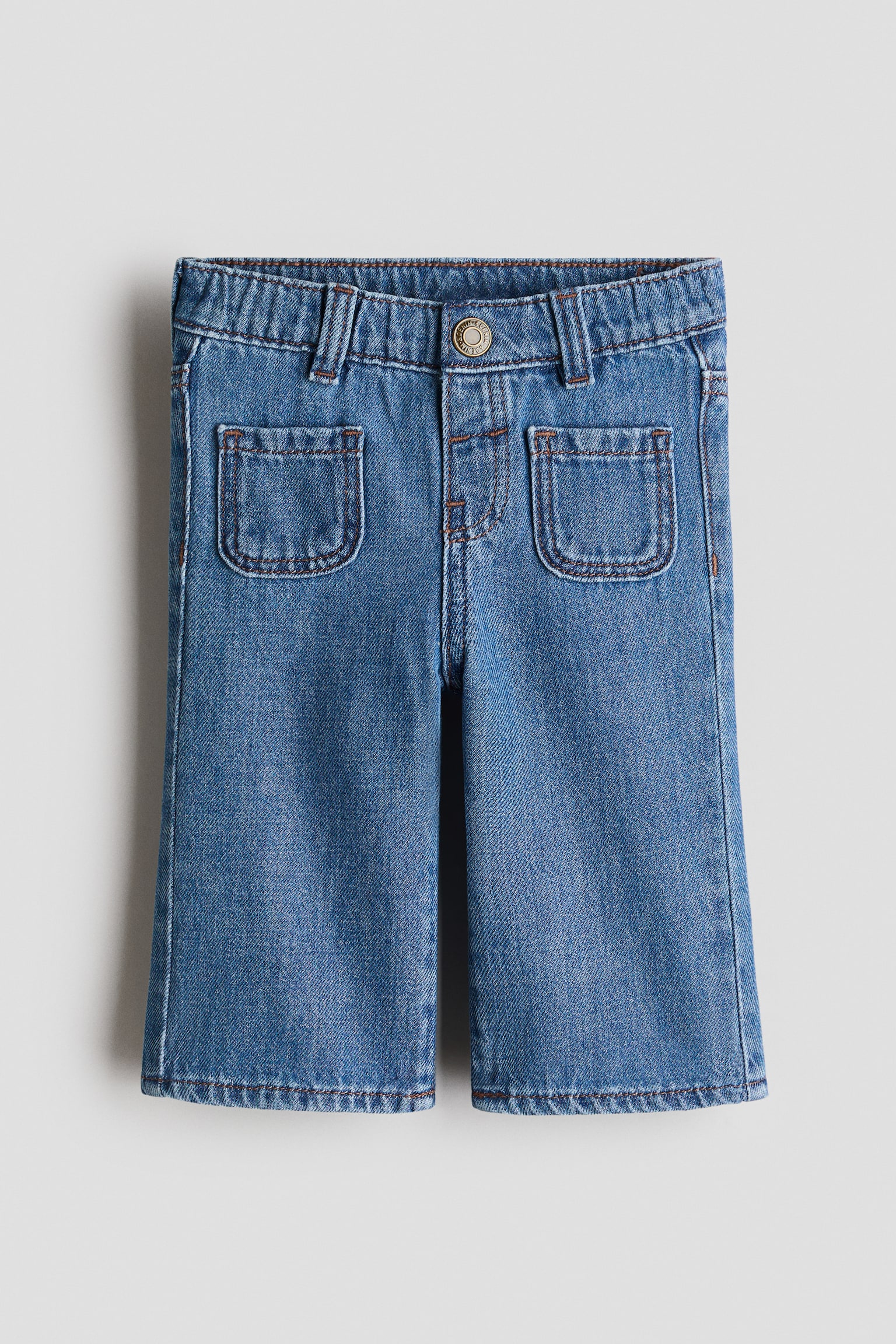 Flared leg Jeans - Denim blue/Beige/Leopard print/Dark denim blue/Cherries/Denim blue/Hearts/Denim blue