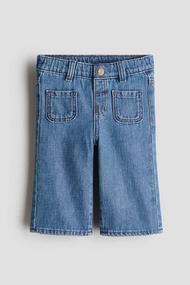 Flared Leg Jeans - Denim blue/Dark denim blue/cherries/Beige/leopard print/Denim blue/Denim blue/hearts - 1