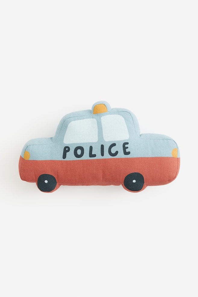 Polizeiauto-Kissen - Hellblau/Auto - 1