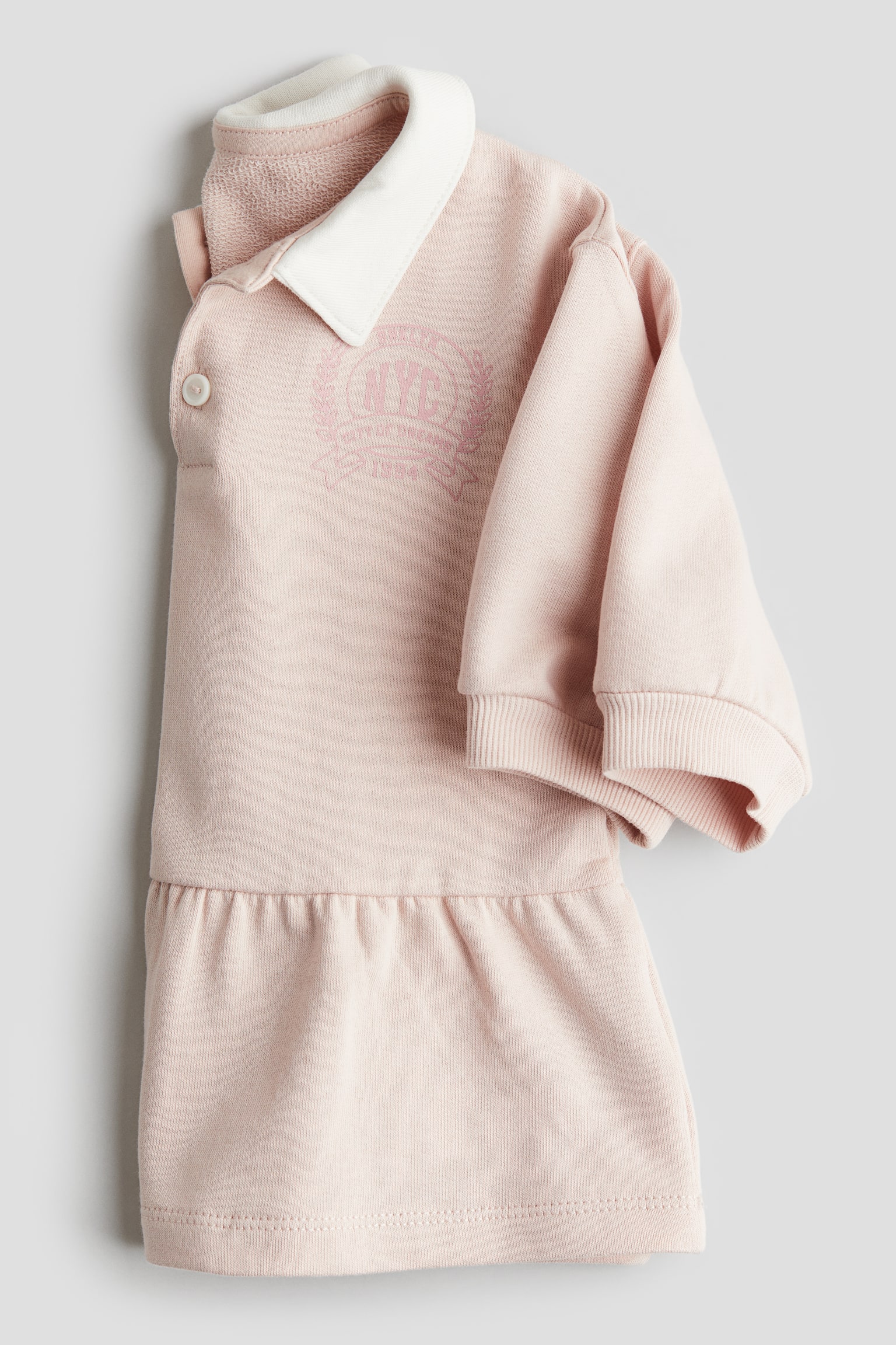 Polo dress - Light pink/NYC/Grey - 2