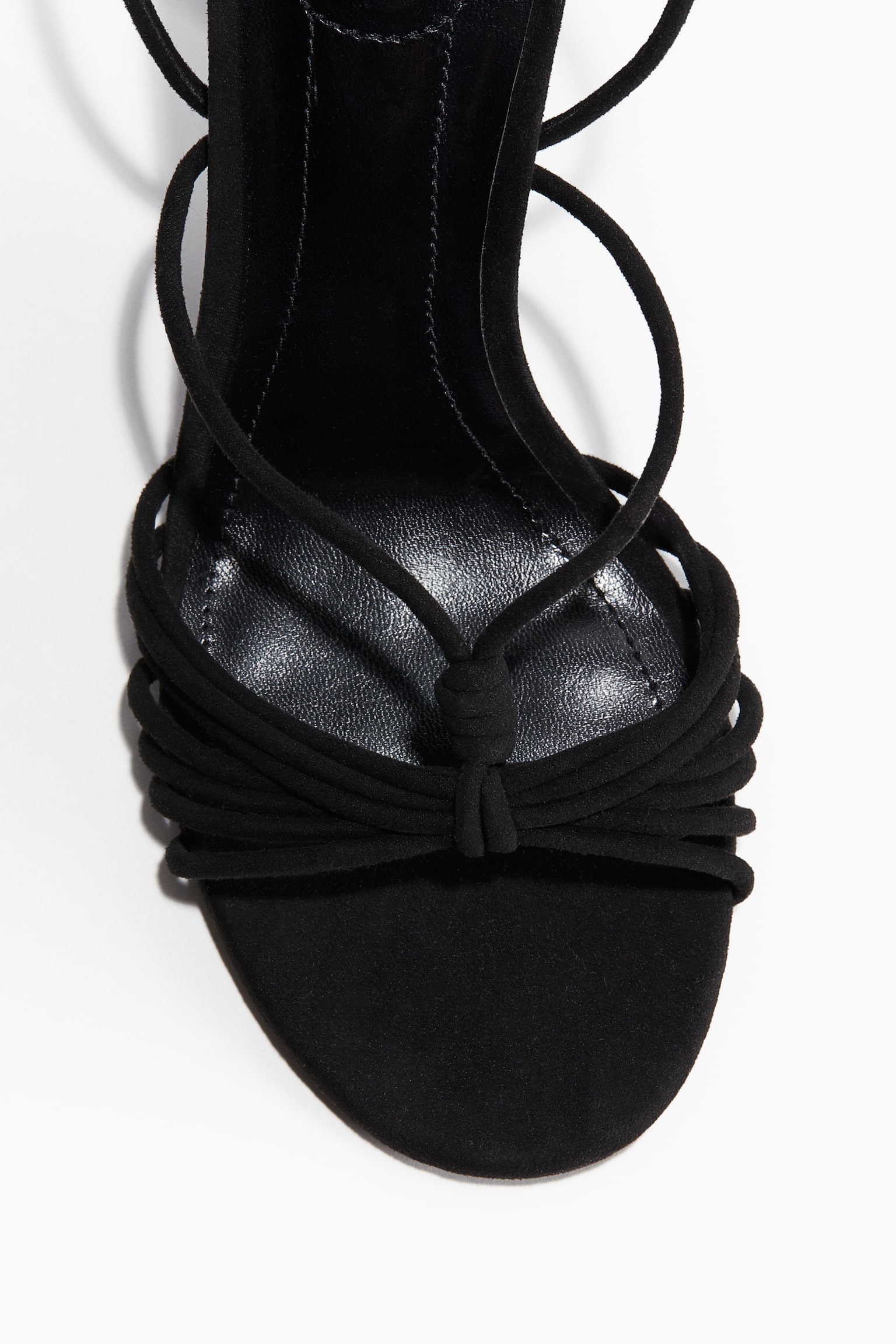 Heeled Strappy Sandals - Black - 2