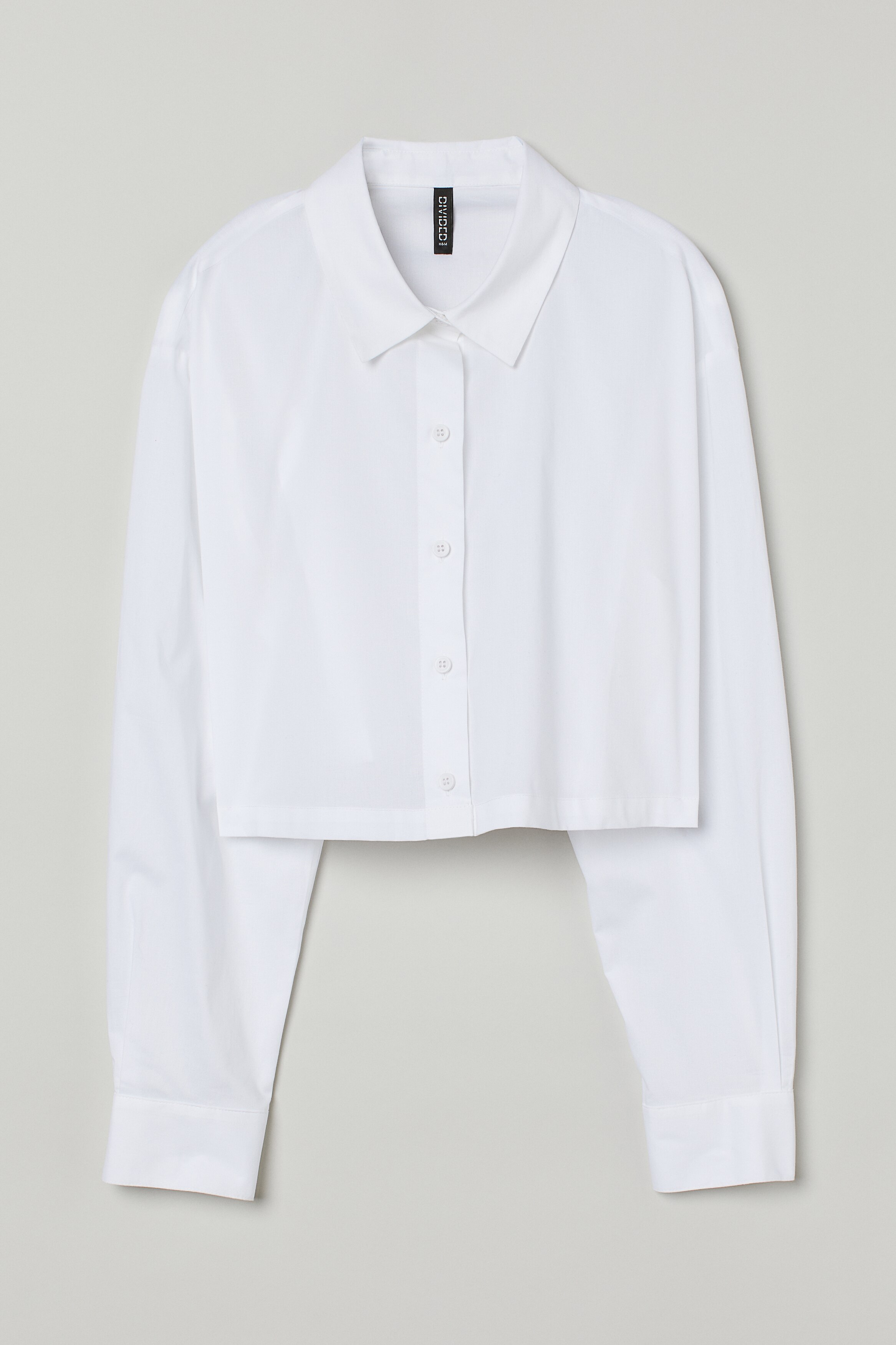 H&m white cotton shirt hotsell