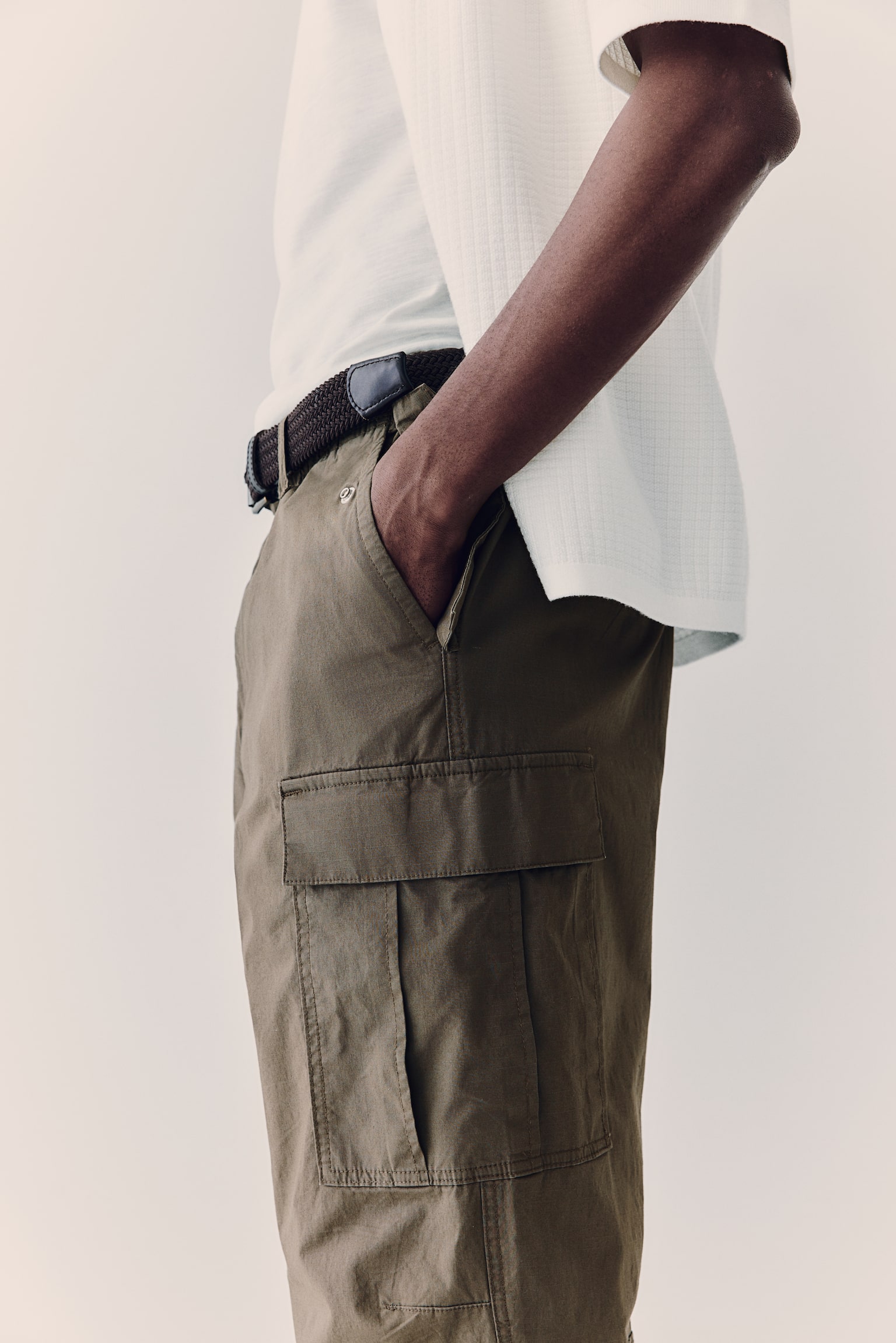 Regular Fit Ripstop cargo trousers - Khaki green/Black/Light beige/Dark grey/Khaki green/Patterned - 6