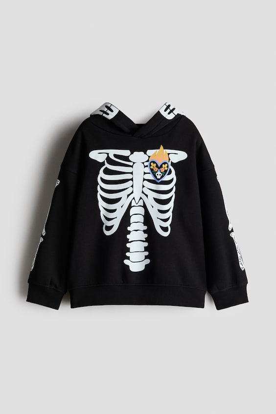 Детские худи H&M Print-Motif Brushed-Inside