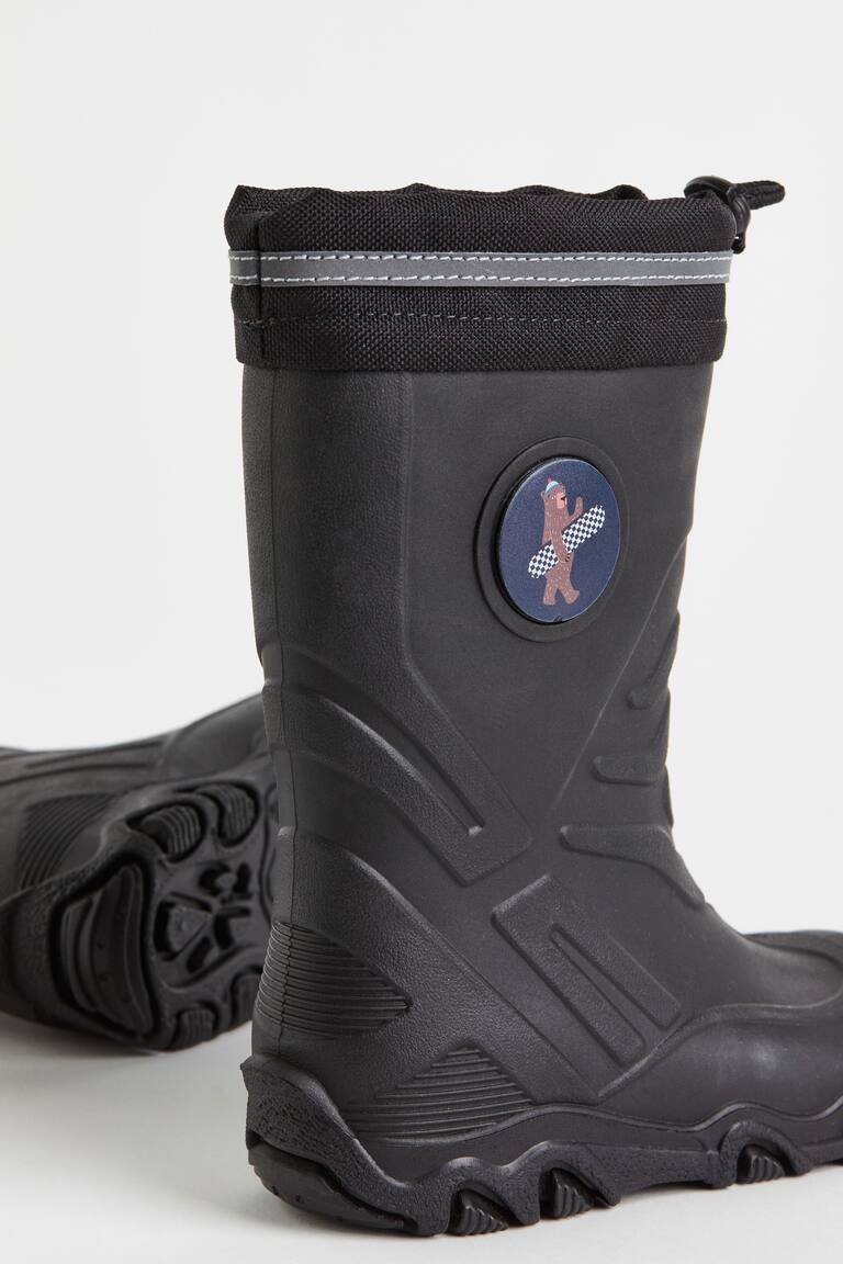 Botas de agua con forro cálido Negro NIÑOS H&M ES