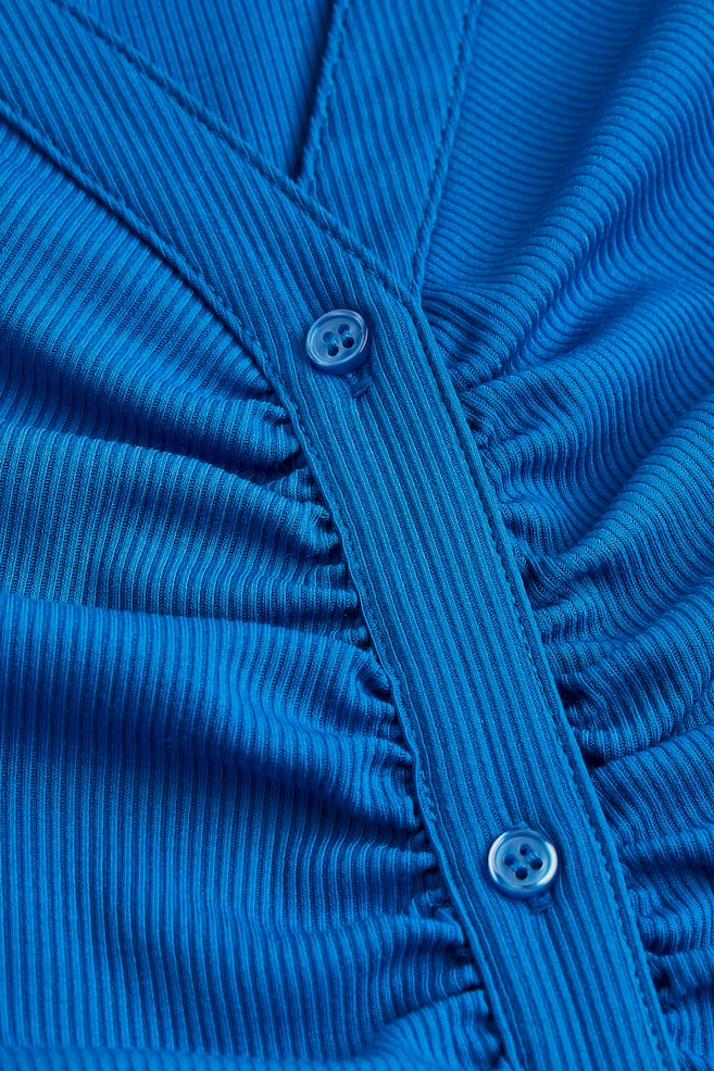 Geripptes Jerseyshirt - Blau - 4