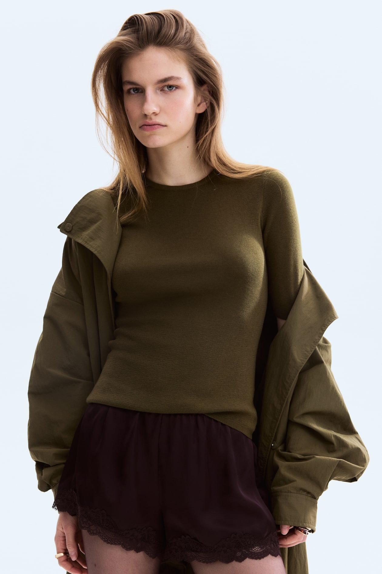 Rib-Knit T-Shirt - image 3