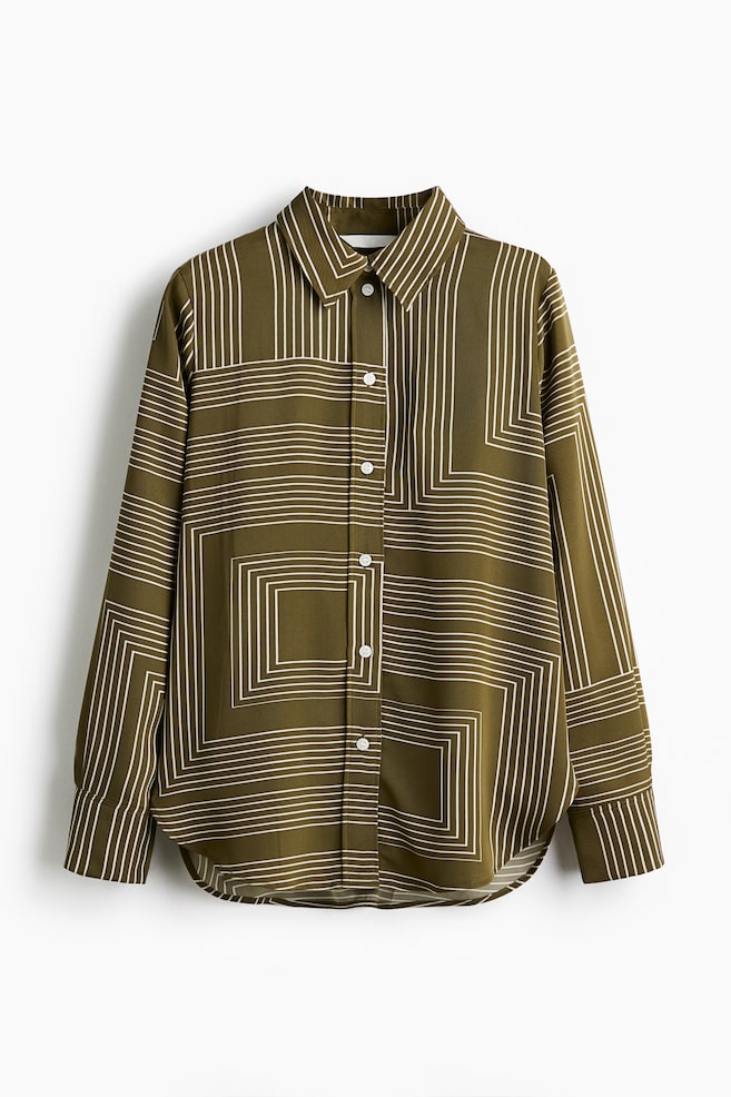 Shirt - Khaki green/Pattern/Navy blue/Pattern/Beige/Stripe/White/Burgundy/Pink stripe/Navy blue/Stripe/Burgundy/Navy blue/White/Dark khaki green/Light beige/Black - 1