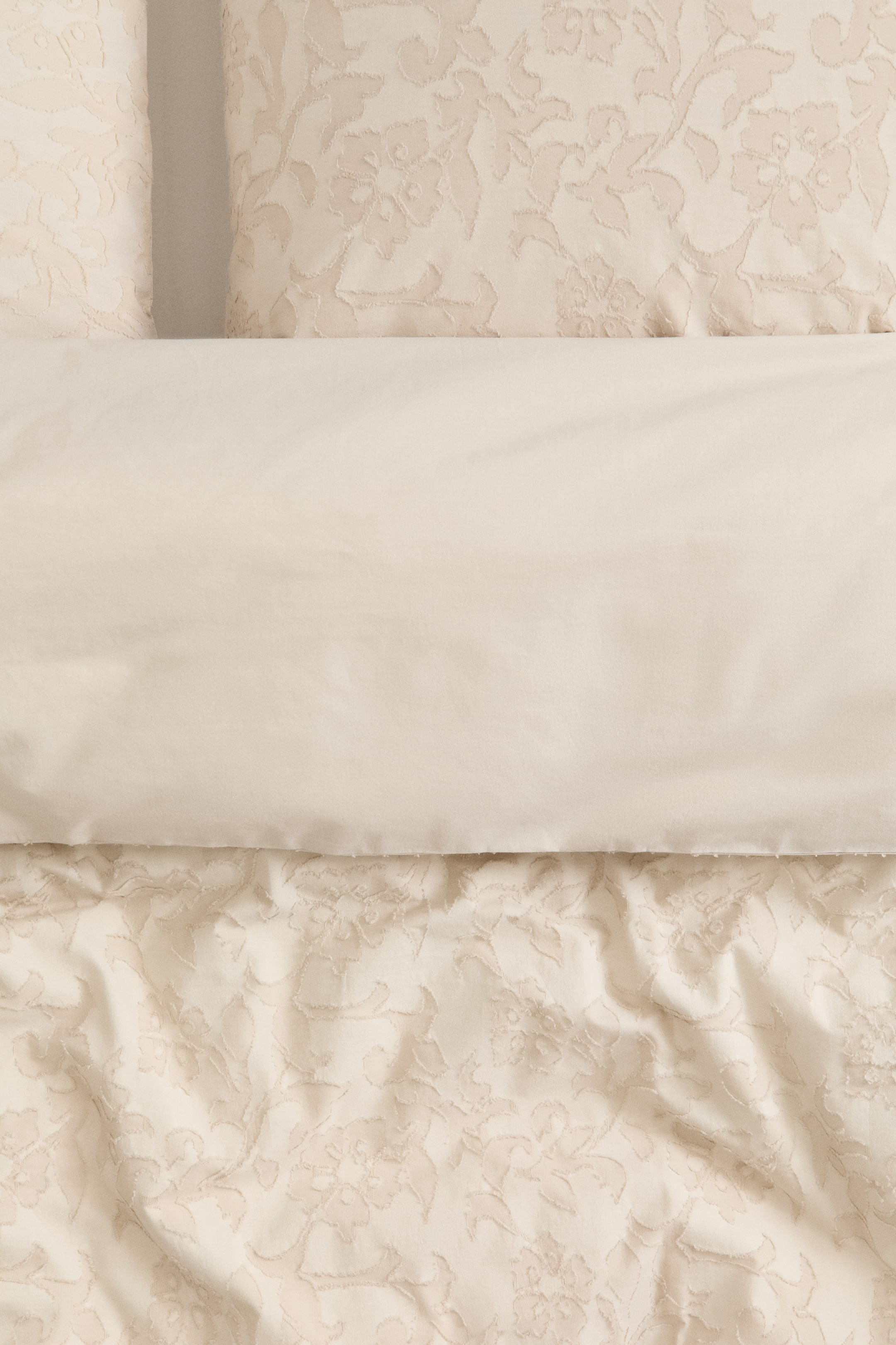 Jacquard-Weave King/Queen Duvet Cover Set