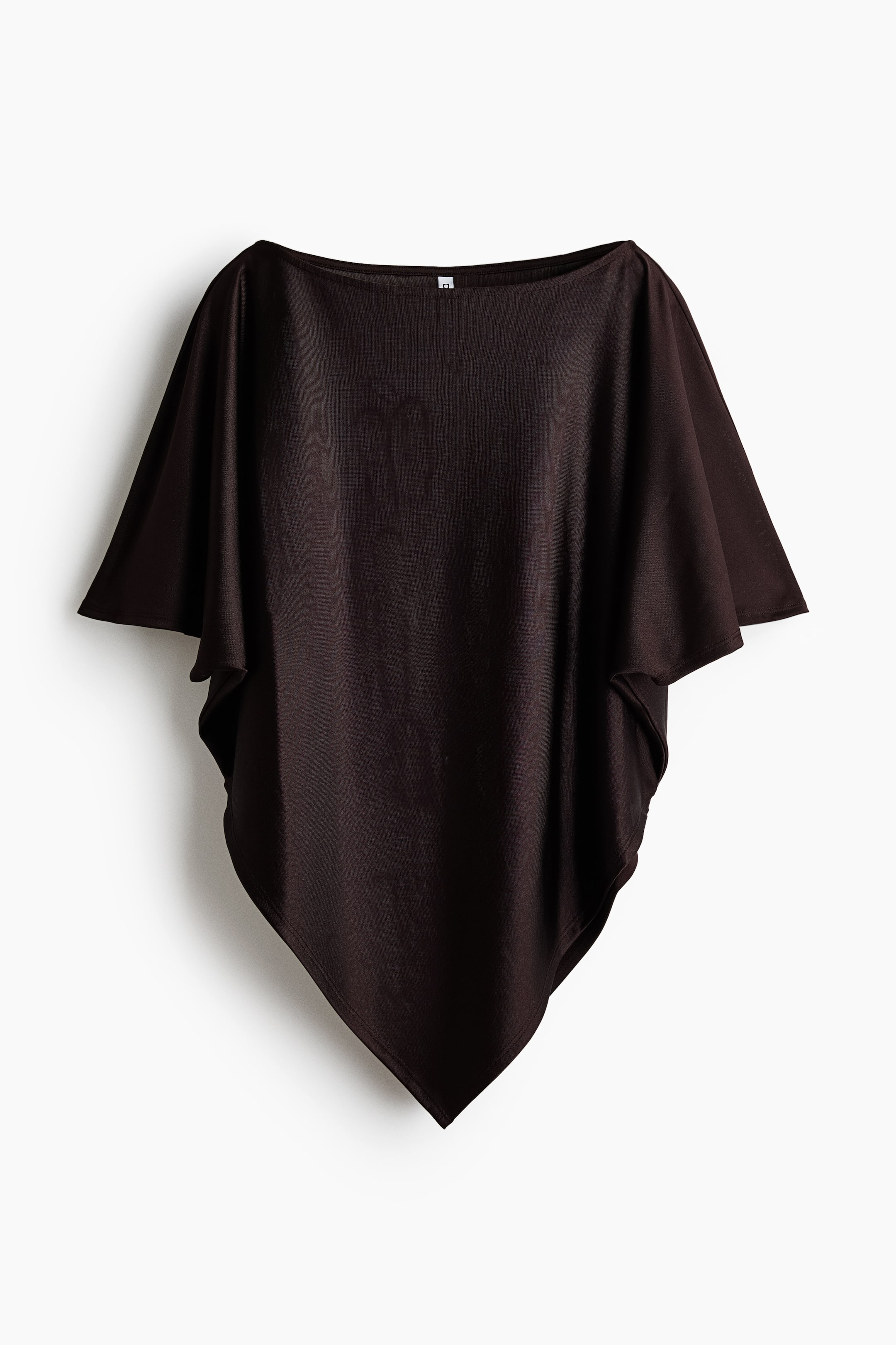 Batwing-Sleeved Fine-Knit Top