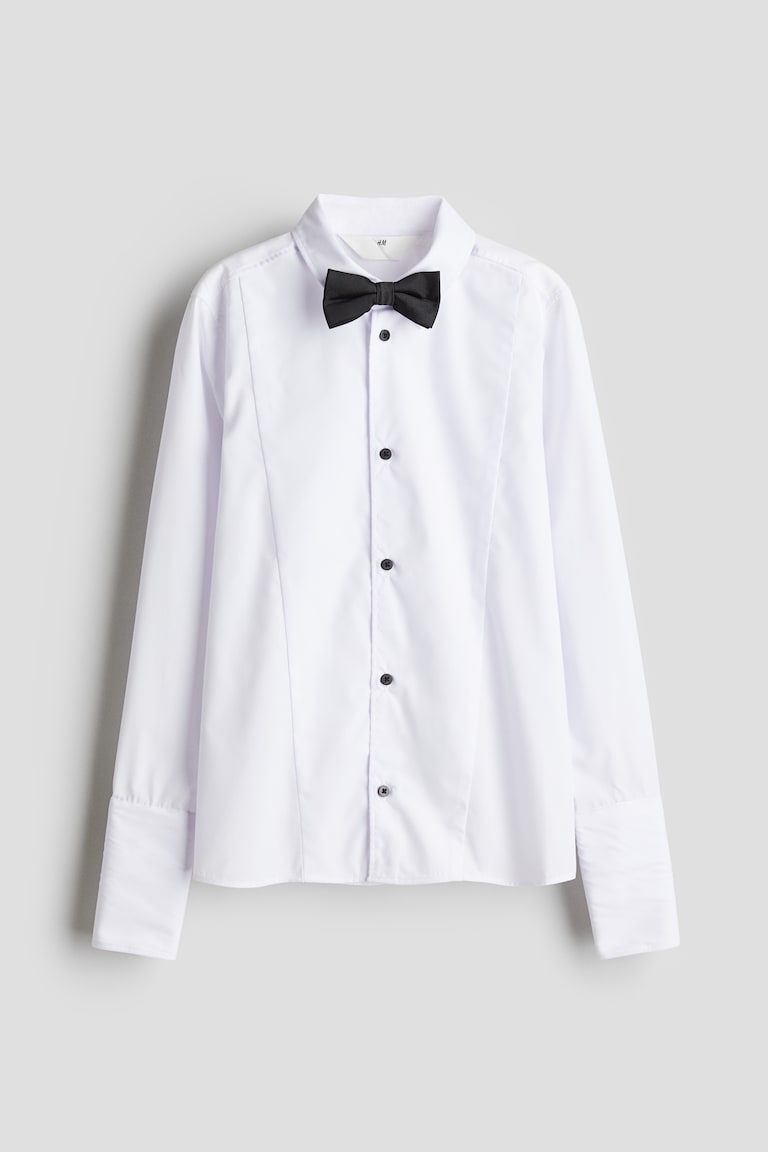 タキシードシャツ&ボウタイ - ホワイト - Kids | H&M JP