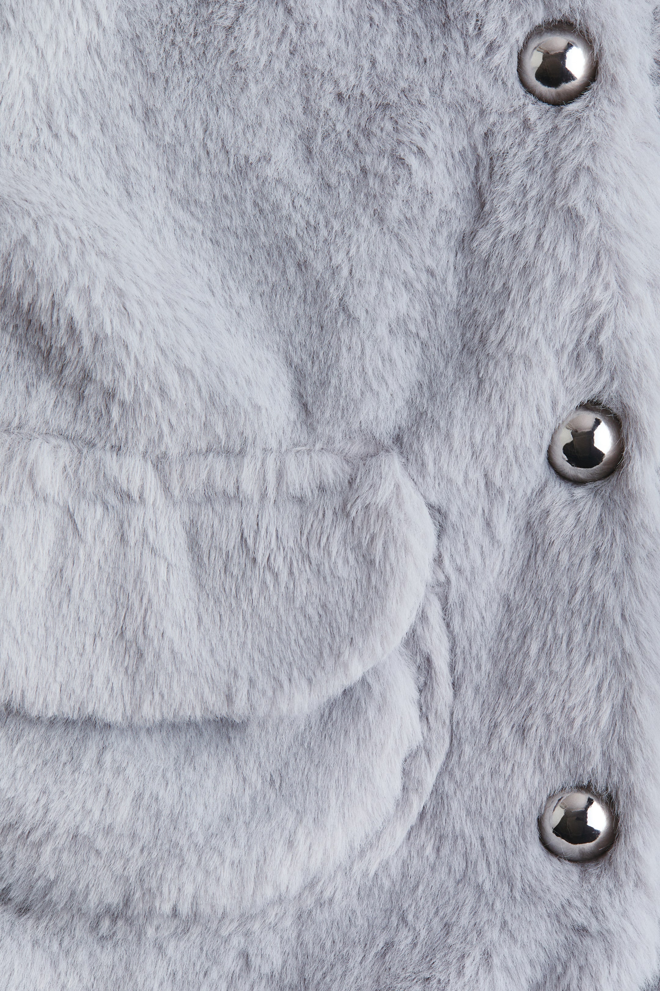 拡大画像を表示: 襟付きフラッフィジャケット - ライトグレー - Kids | H&M JP 2