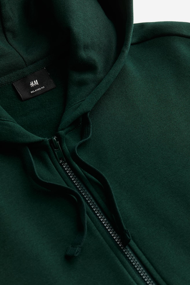 Relaxed Fit Zip-through hoodie - Dark green/Black/Grey marl/Brown/dc - 7